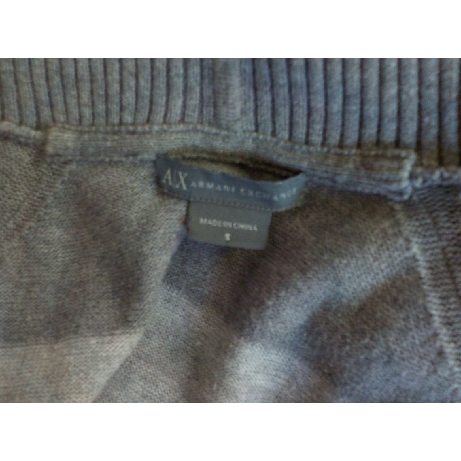 Armani Exchange VINTAGE Armani Exchange Belted Hooded Cardigan Sweater Striped Gray 2 Tones SZ S Womens Cardigan Belted Hooded 100% Cotton Size S / US 4 / IT 40 - 6 Thumbnail