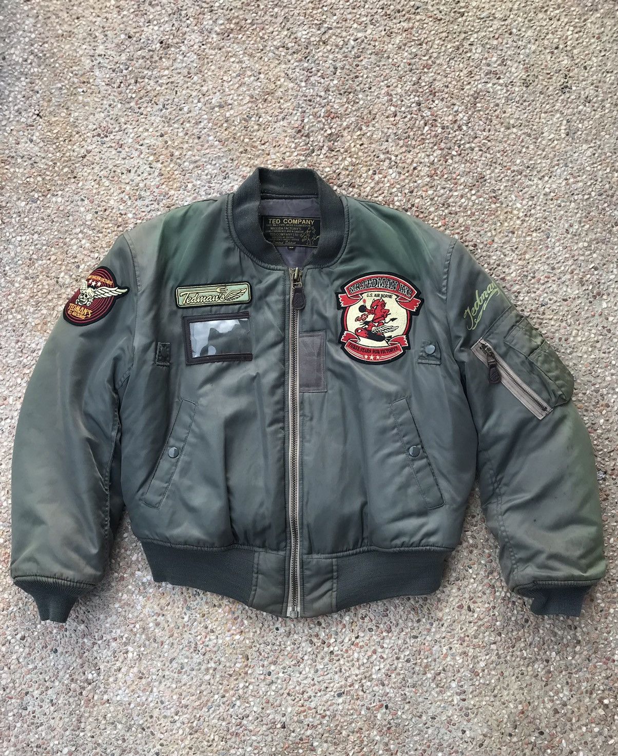 Tedman × Vintage Vintage Ted Man Embroidery Green Army Jacket Size US L / EU 52-54 / 3 - 7 Thumbnail