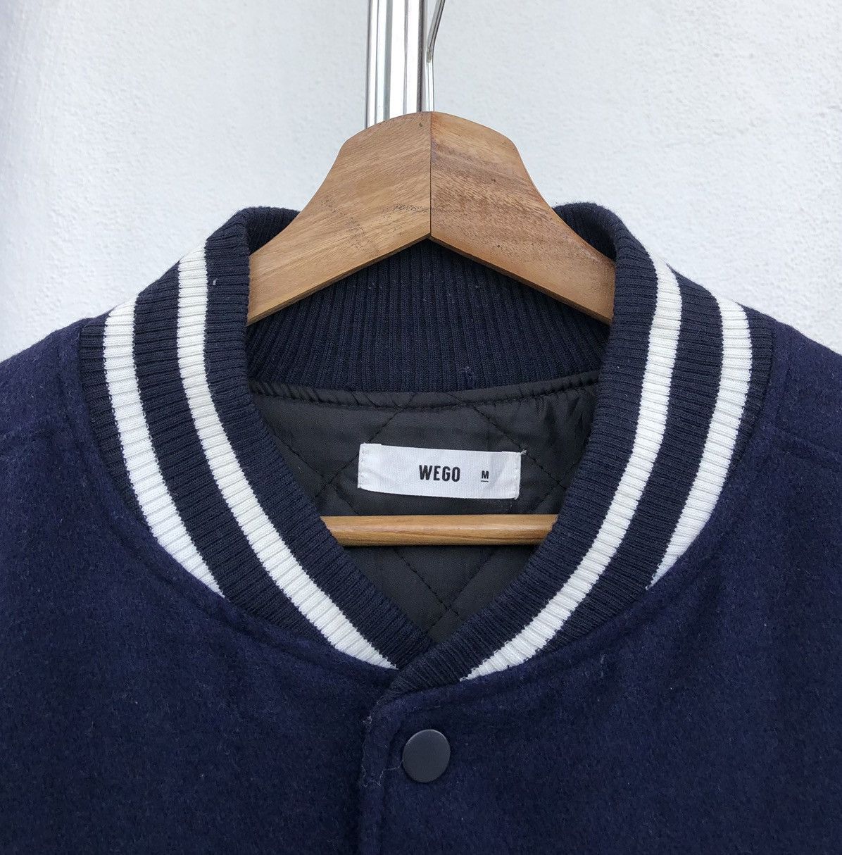 Japanese Brand Japanese Brand WEGO Melton Patch Stadium Wool Varsity Jacket Size US M / EU 48-50 / 2 - 13 Thumbnail