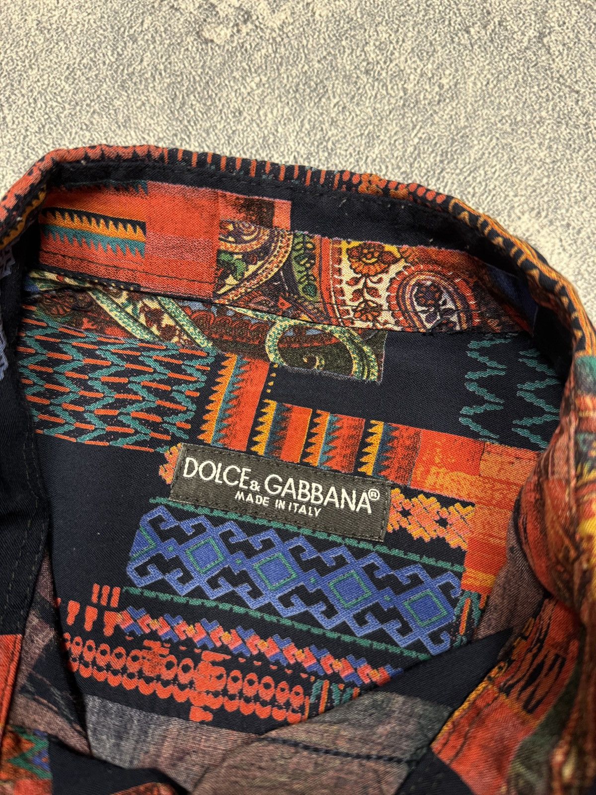 Dolce & Gabbana Dolce & Gabbana Royal Print Multicolor Shirt Size US M / EU 48-50 / 2 - 7 Thumbnail