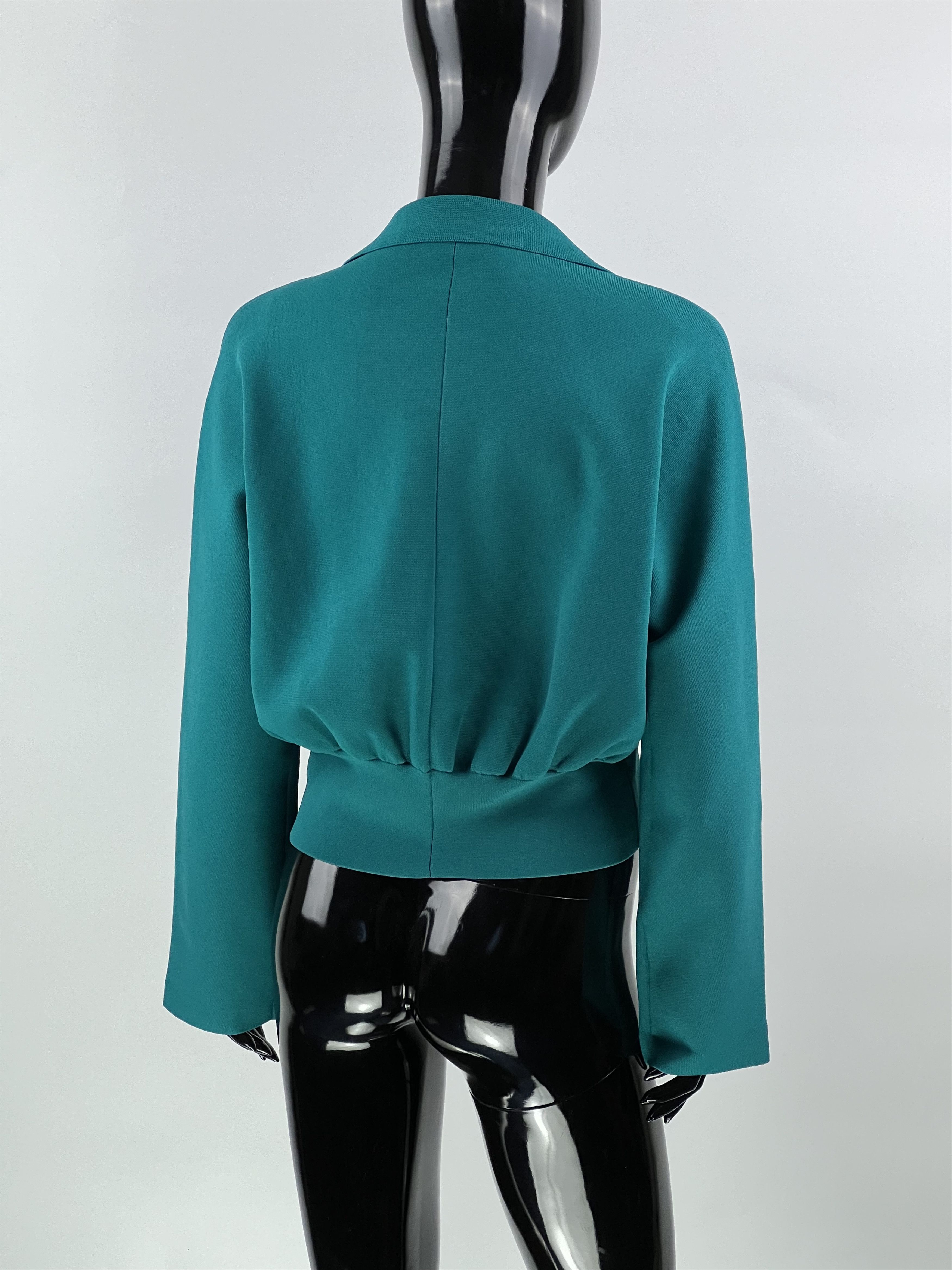 Cos COS Women's Turquoise Full Zip Jacket Size S Size S / US 4 / IT 40 - 3 Thumbnail