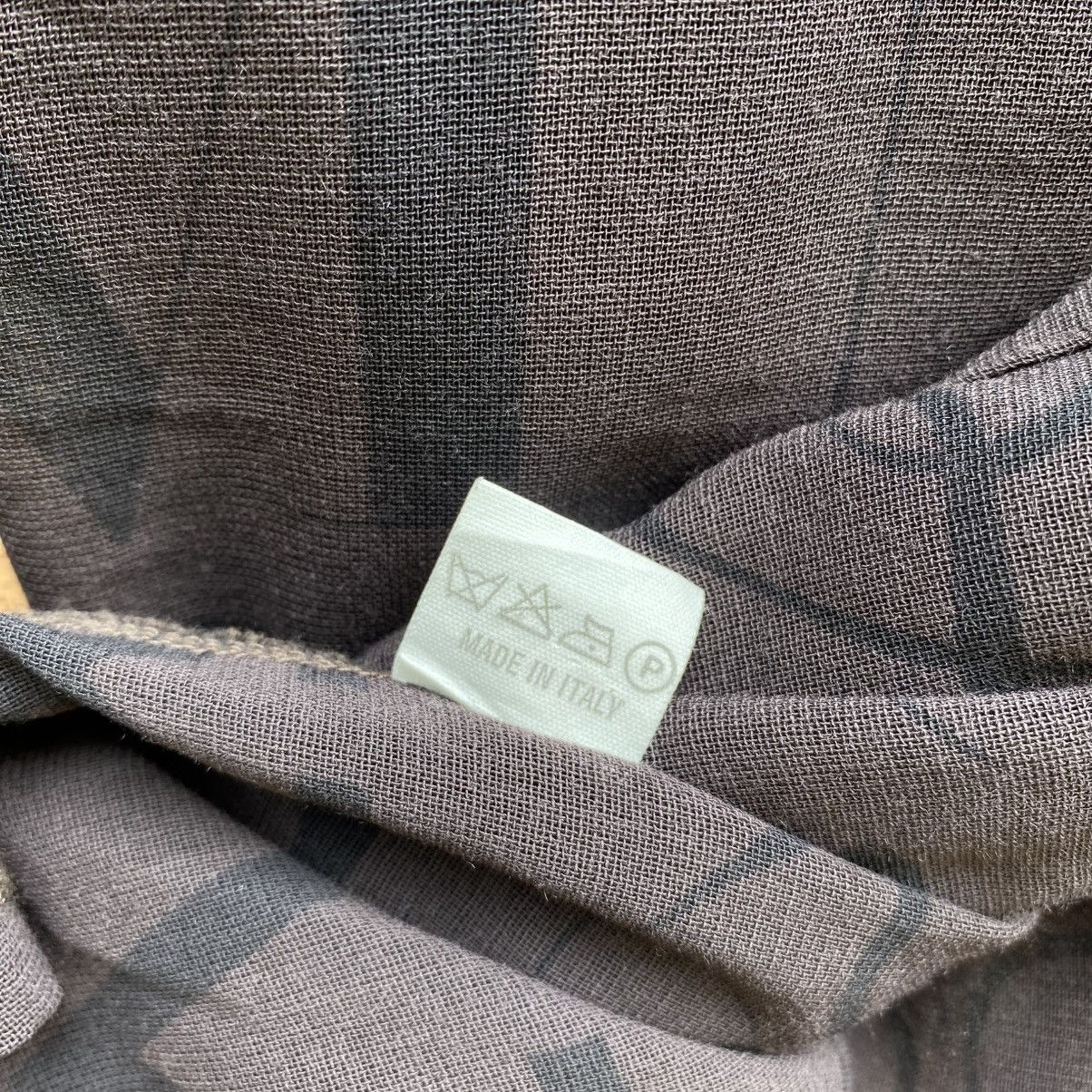 Hermes HERMES PARIS Dark Brown Printed Font Cardigan Size L / US 10 / IT 46 - 14 Thumbnail