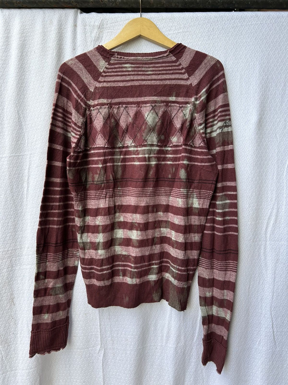 Diesel × Japanese Brand × Vintage Diesel grunge bleach knitted sweater style Size US L / EU 52-54 / 3 - 2 Thumbnail