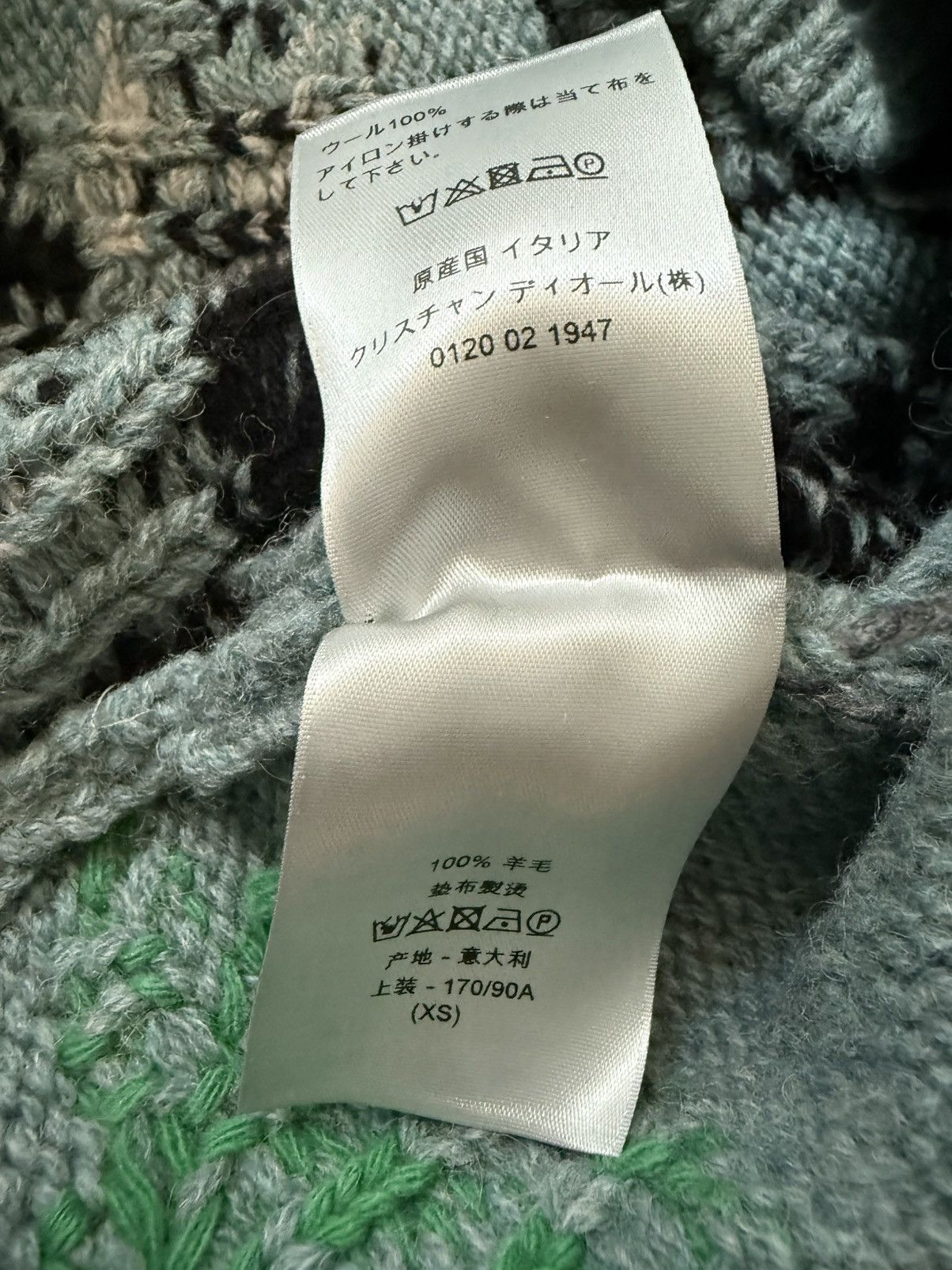 ARCHIVE RUNWAY DIOR JUDY BLAME VIRGIN WOOL KNIT SWEATER