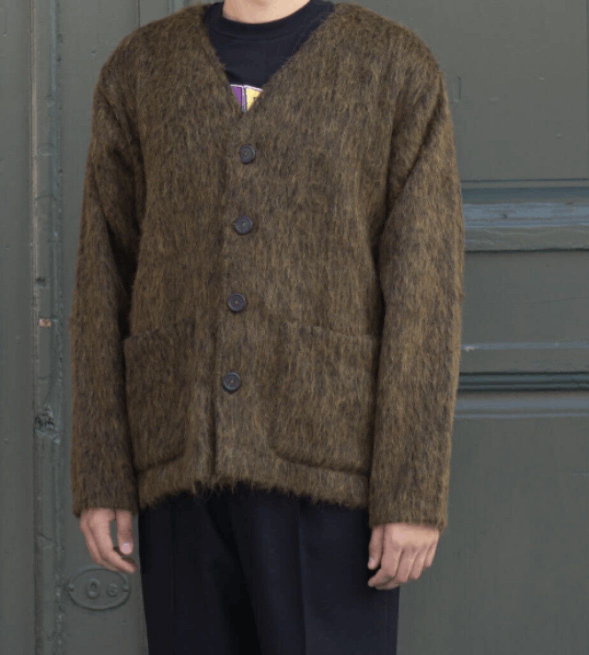 Our Legacy FW21 Grail Our Legacy wool alpaca brown cardigan sweater Size US M / EU 48-50 / 2 - 9 Thumbnail