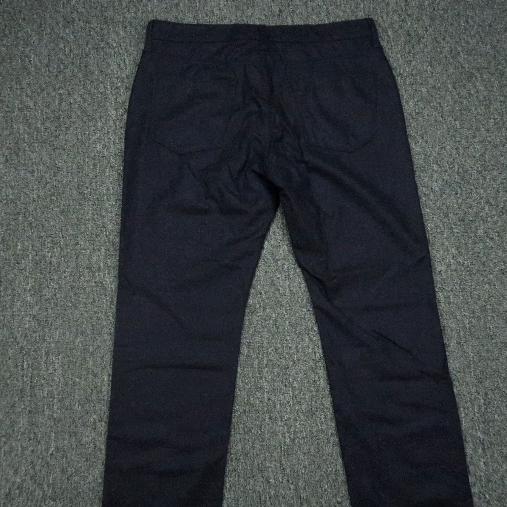 Sid Mashburn Sid Mashburn Pants Mens 35x32 Blue 5-Pocket Wool Straight Button Fly Size US 35 - 5 Thumbnail