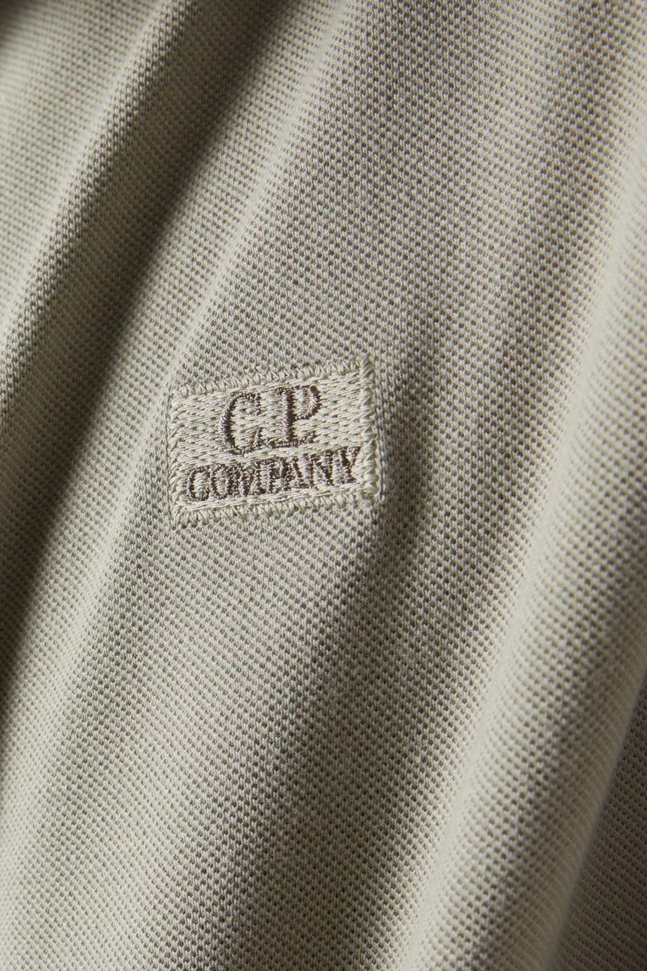 C.P. Company o1y1224 Logo Polo T-Shirt in Sage Green Size US XS / EU 42 / 0 - 4 Thumbnail