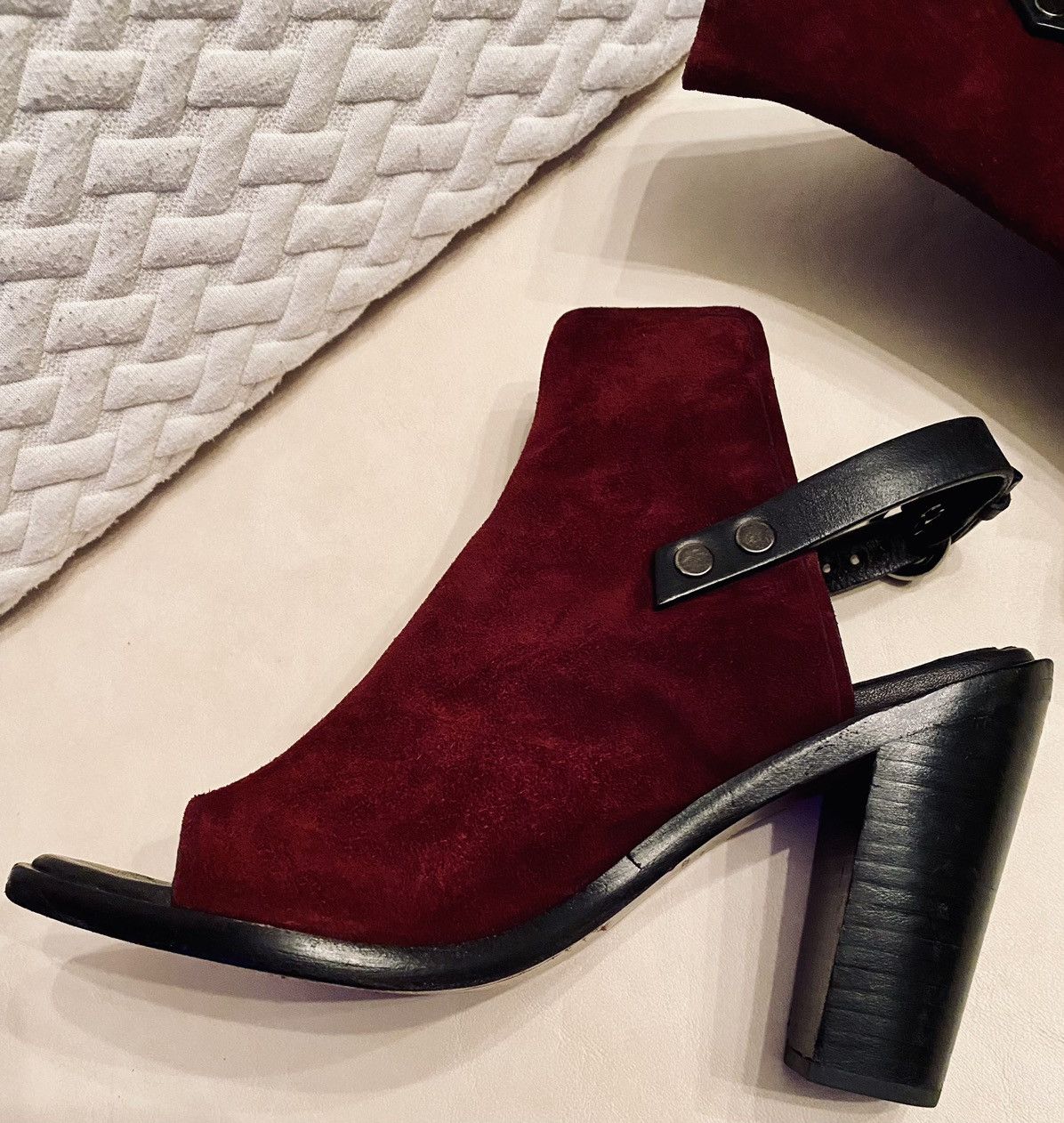 Rag & Bone Rag & Bone 🇮🇹 Suede Peep Toe Ankle Strap Heel Wyatt Sandals 7 Size US 7 / IT 37 - 18 Thumbnail