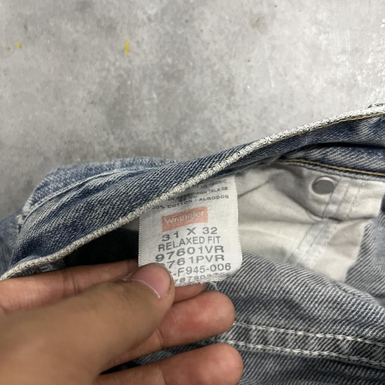 Japanese Brand × Vintage Vintage Y2K/2000s Workwear Style Medium Wash Denim Jeans! Size US 31 - 8 Thumbnail