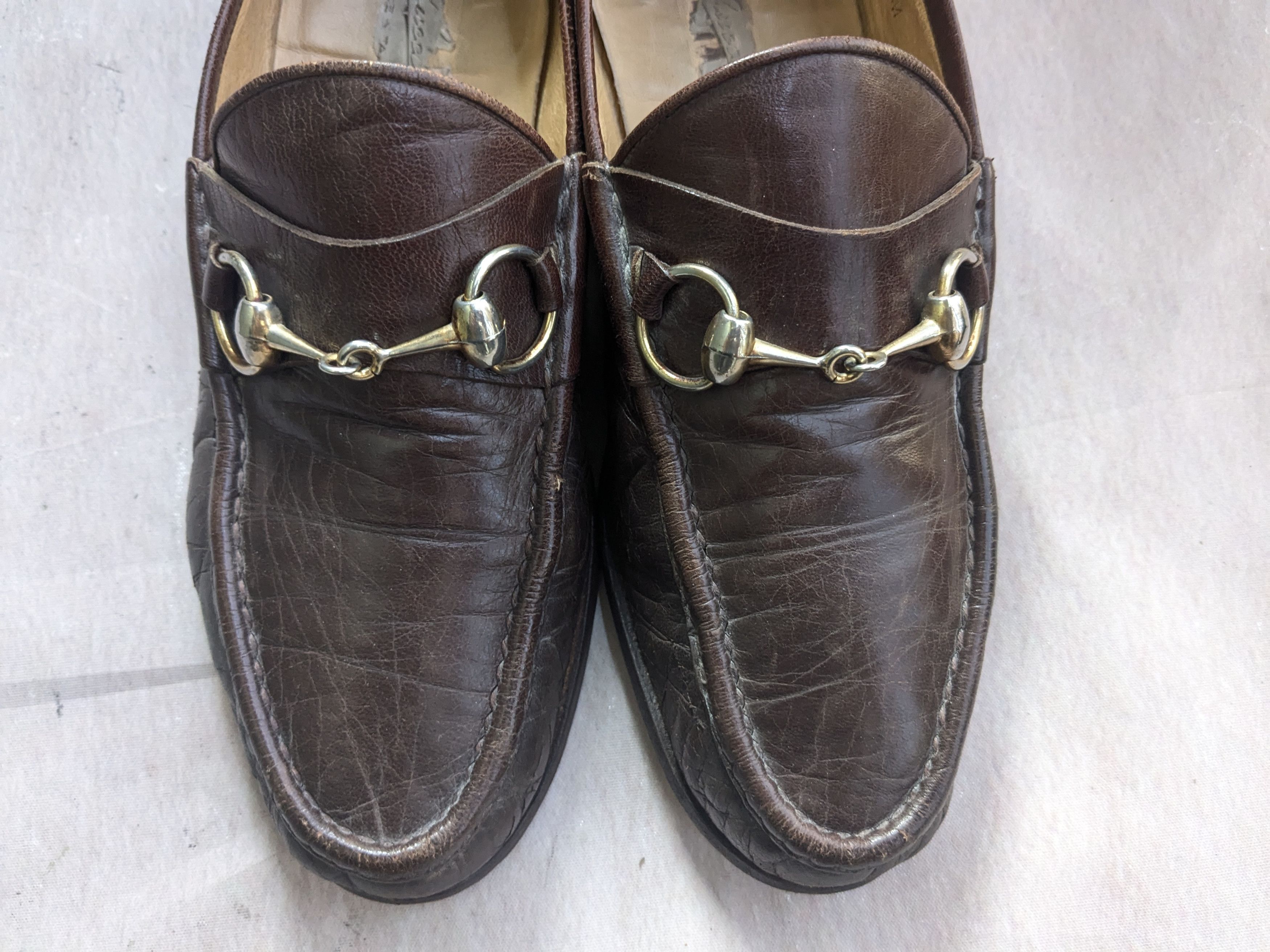 Gucci Vintage Gucci Horsebit Loafers Dark Brown Leather 8 Size US 8 / EU 41 - 3 Thumbnail