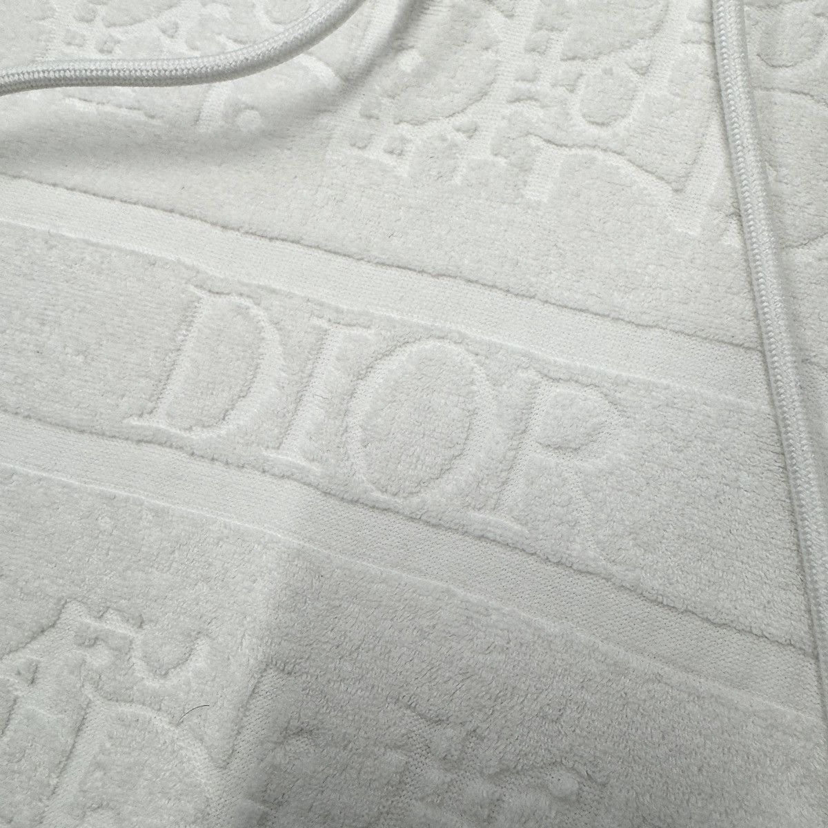 Dior Dior Oblique Jacquard Towelling Hoodie In White RRP £1300 Size US S / EU 44-46 / 1 - 2 Thumbnail