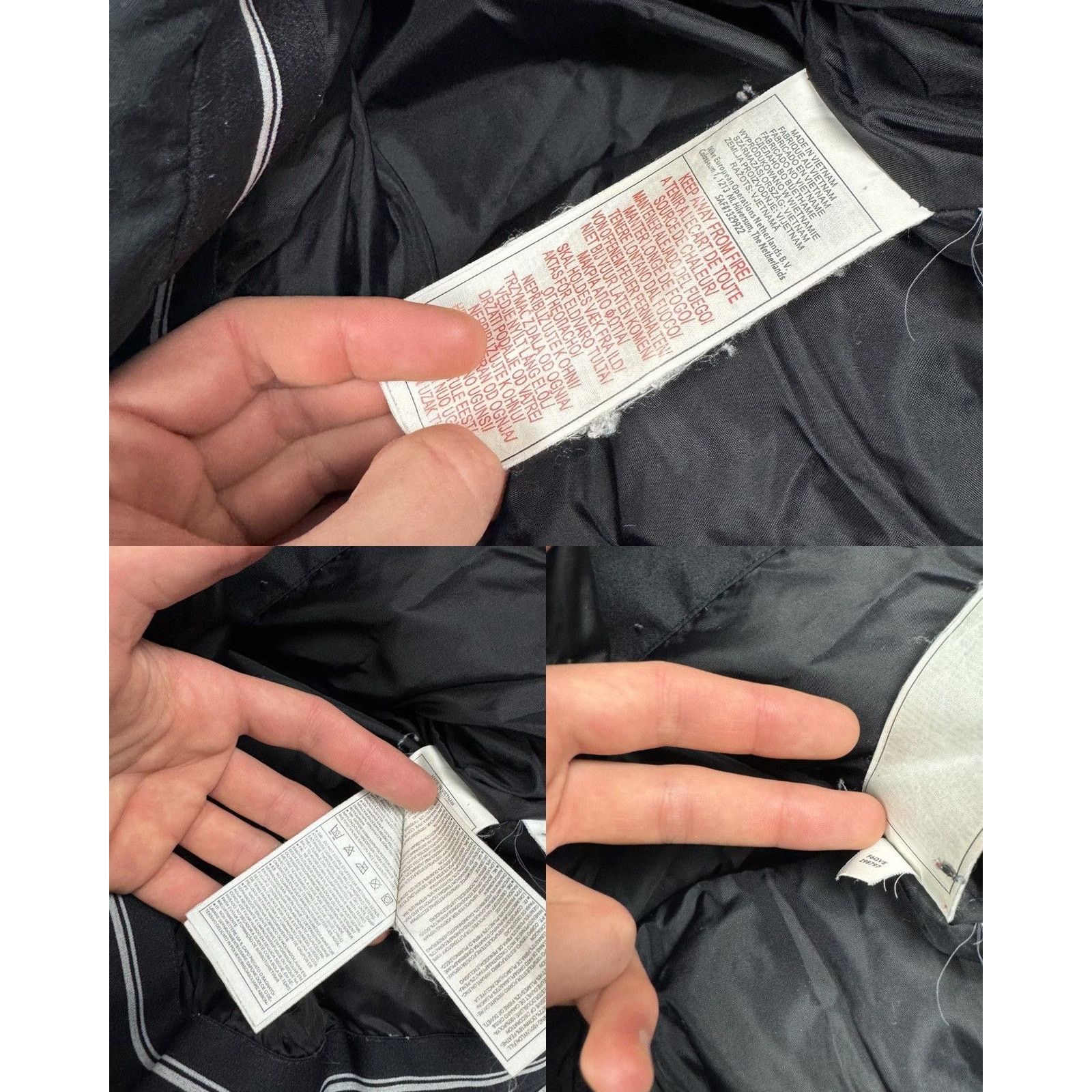 Nike × Vintage Nike Women's Black Swoosh Logo Full Zip Puffer Jacket XS Size XS / US 0-2 / IT 36-38 - 3 Thumbnail