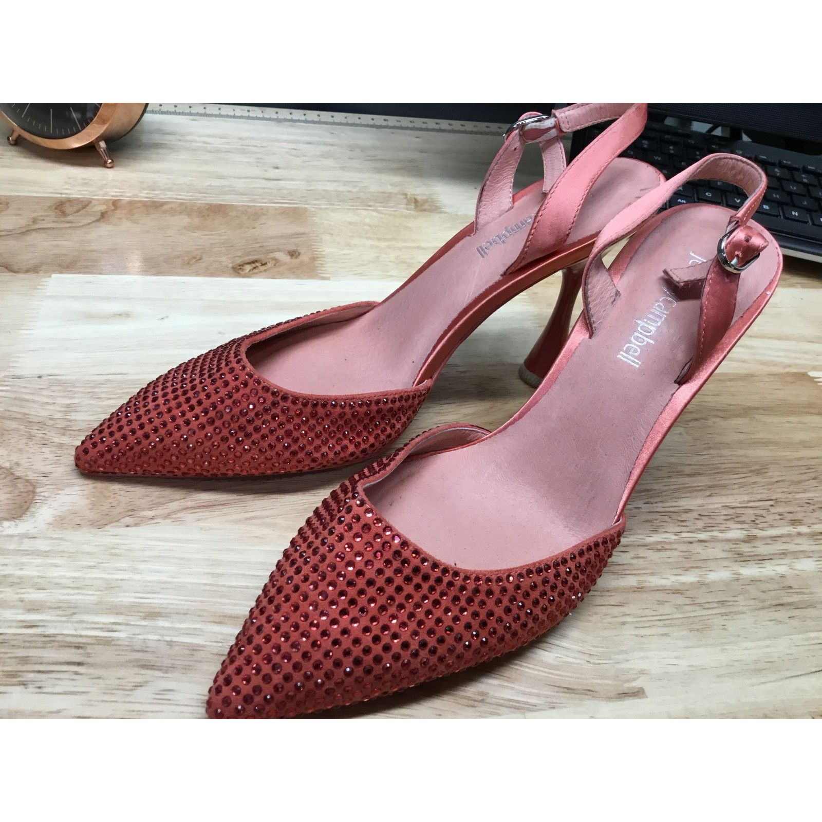 Jeffrey Campbell Jeffrey Campbell Zivote Red Rhinestone Women's 5.5 Pump Heel Size US 5.5 / IT 35.5 - 4 Thumbnail