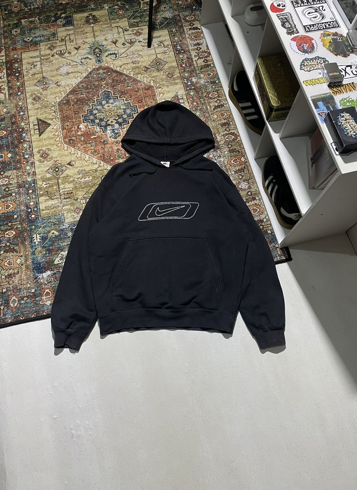 Nike Vintage 90's Hoodie Nike Reflective Size US L / EU 52-54 / 3 - 2 Thumbnail
