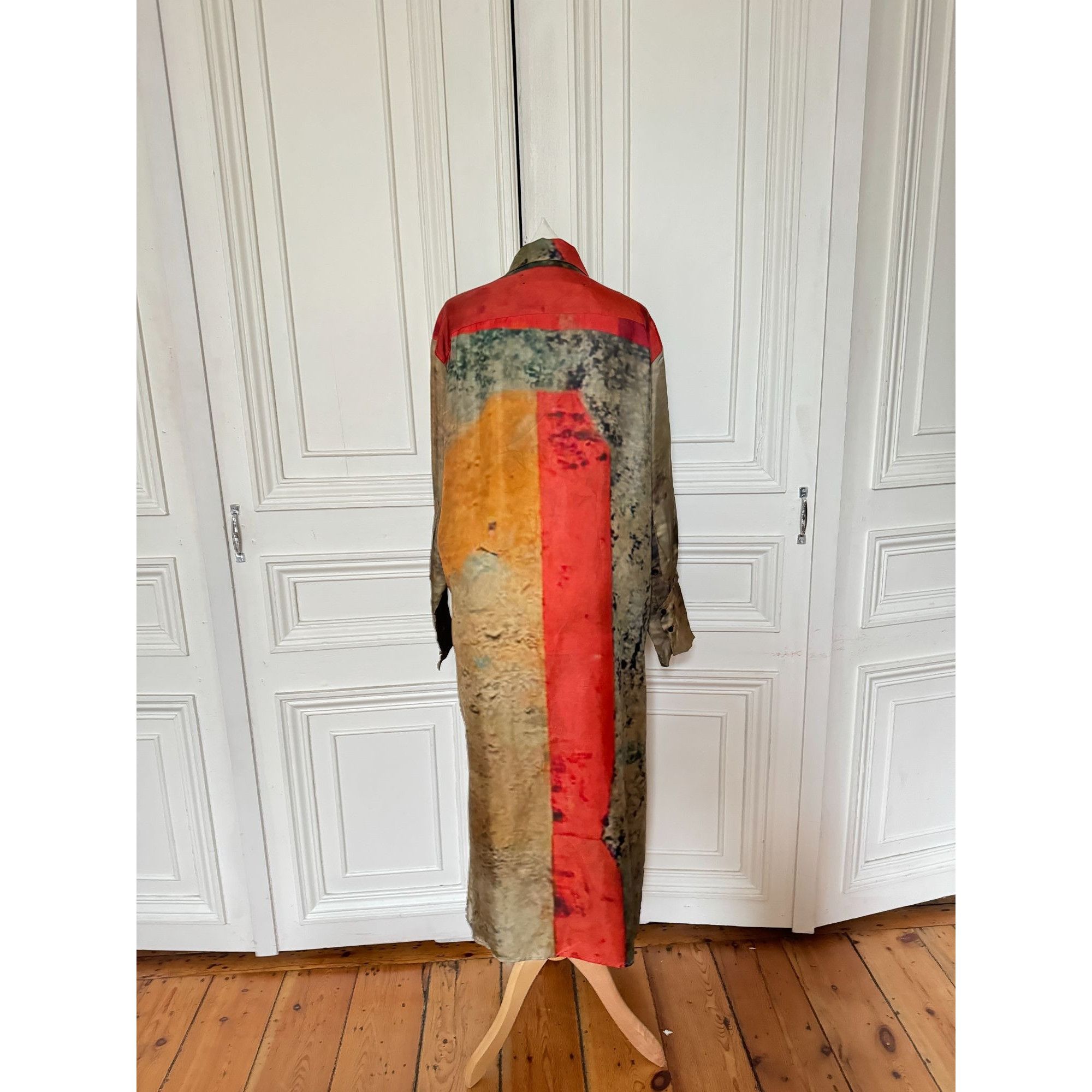 Uma Wang Colorful Printed Maxi Dress Size L / US 10 / IT 46 - 3 Thumbnail