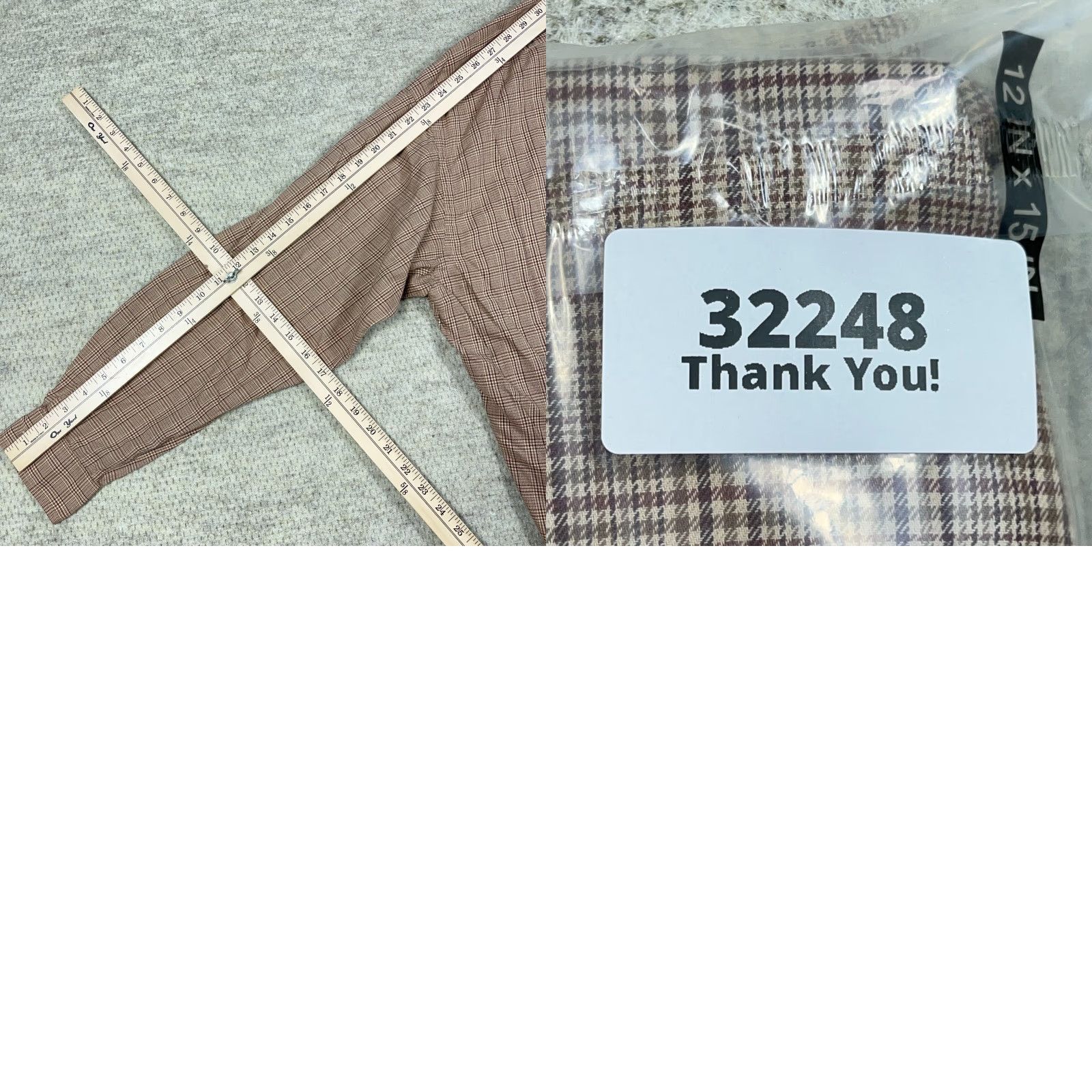 Ralph Lauren Ralph Lauren Shirt Men Large Brown Houndstooth Plaid Button Up Blake Dress A48 Size 42R - 8 Thumbnail