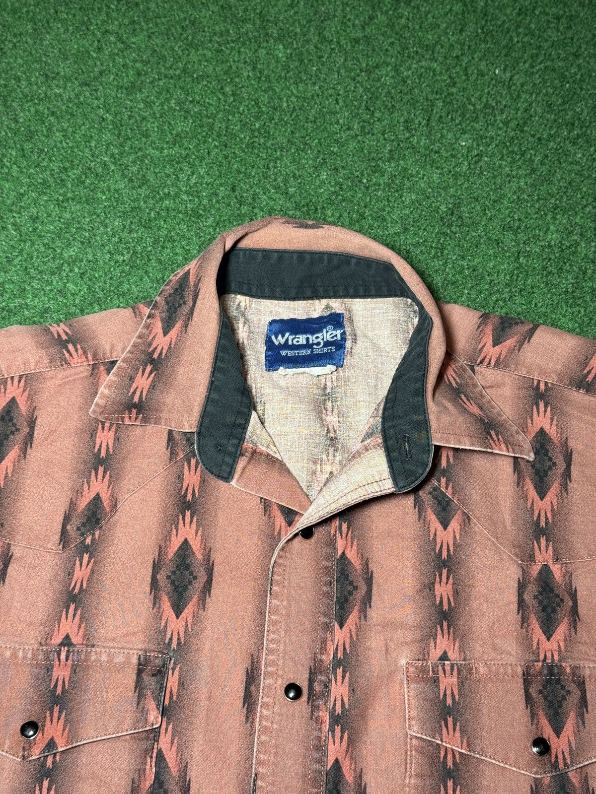 Wrangler Vintage 90s Wrangler Western Pearl Snap L Brushopper Shirt Size US L / EU 52-54 / 3 - 2 Thumbnail