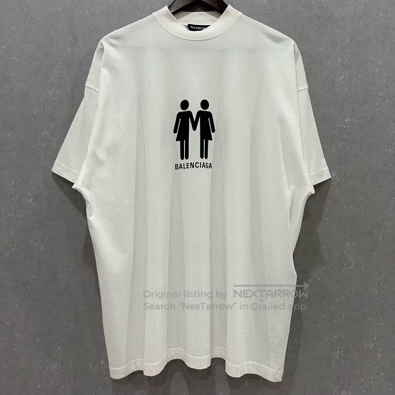 Balenciaga Balenciaga Double Portrait Multinational Flag Printed Logo Size US S / EU 44-46 / 1 - 1 Thumbnail