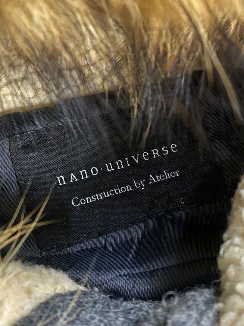 Le Grande Bleu (L.G.B.) 💥racoon fur💥Nano universe wool double zipper fur Size US M / EU 48-50 / 2 - 6 Thumbnail
