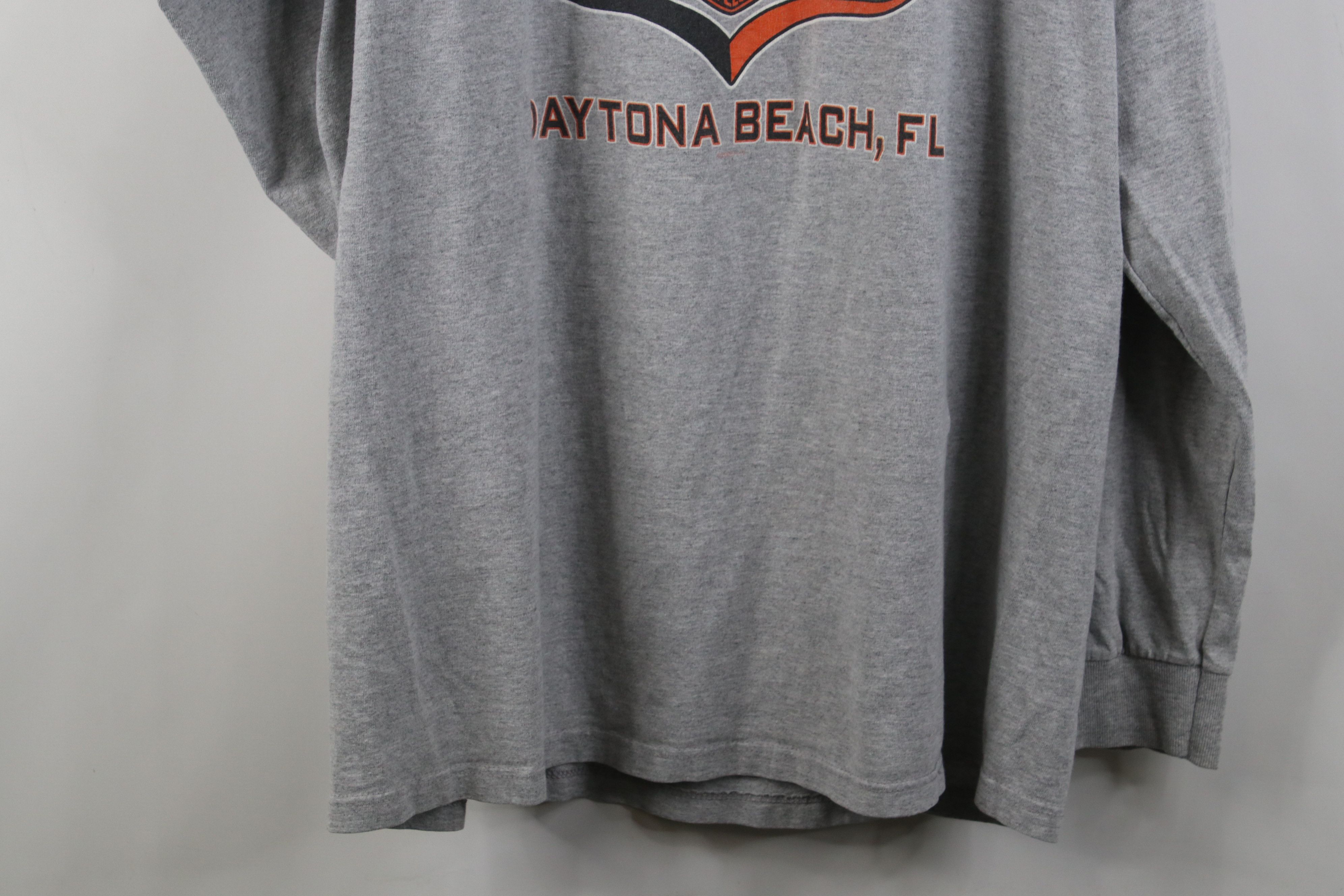 Harley Davidson Vintage Y2K 2005 Harley Davidson Long Sleeve T-Shirt Gray Size US L / EU 52-54 / 3 - 15 Thumbnail
