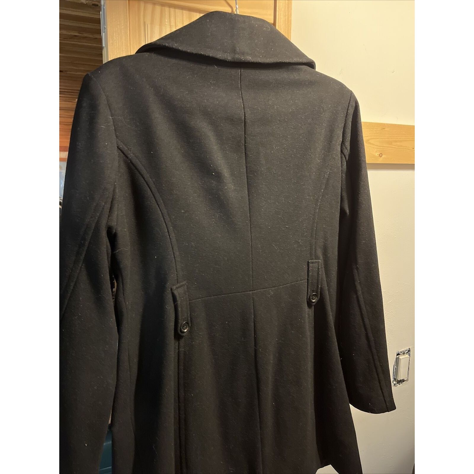 Michael Kors Michael Kors Women’s Size 10 M Black Wool LS Button Coat Size L / US 10 / IT 46 - 10 Thumbnail