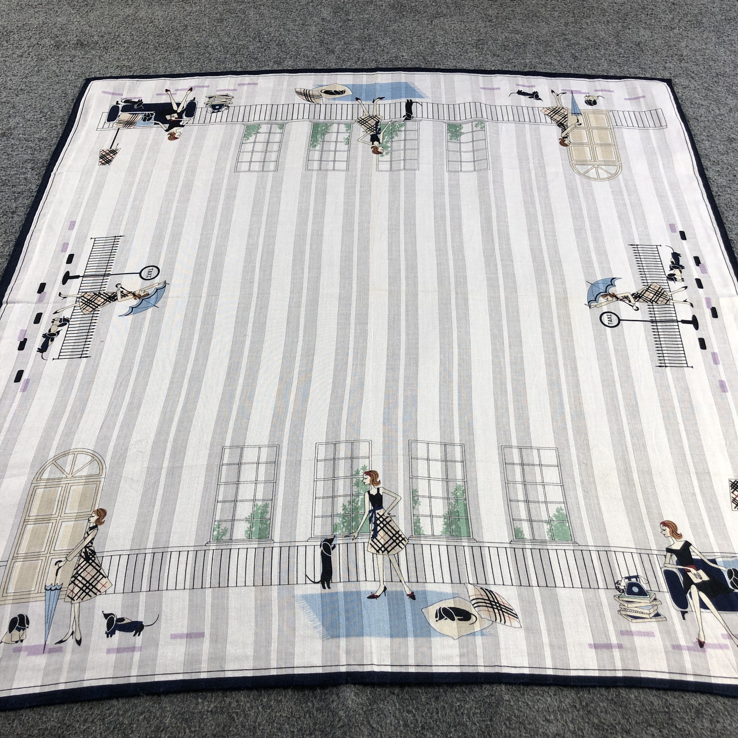 Burberry Burberrys Nova Check Handkerchief Bandana Neckerchief H2642 Size ONE SIZE - 4 Thumbnail