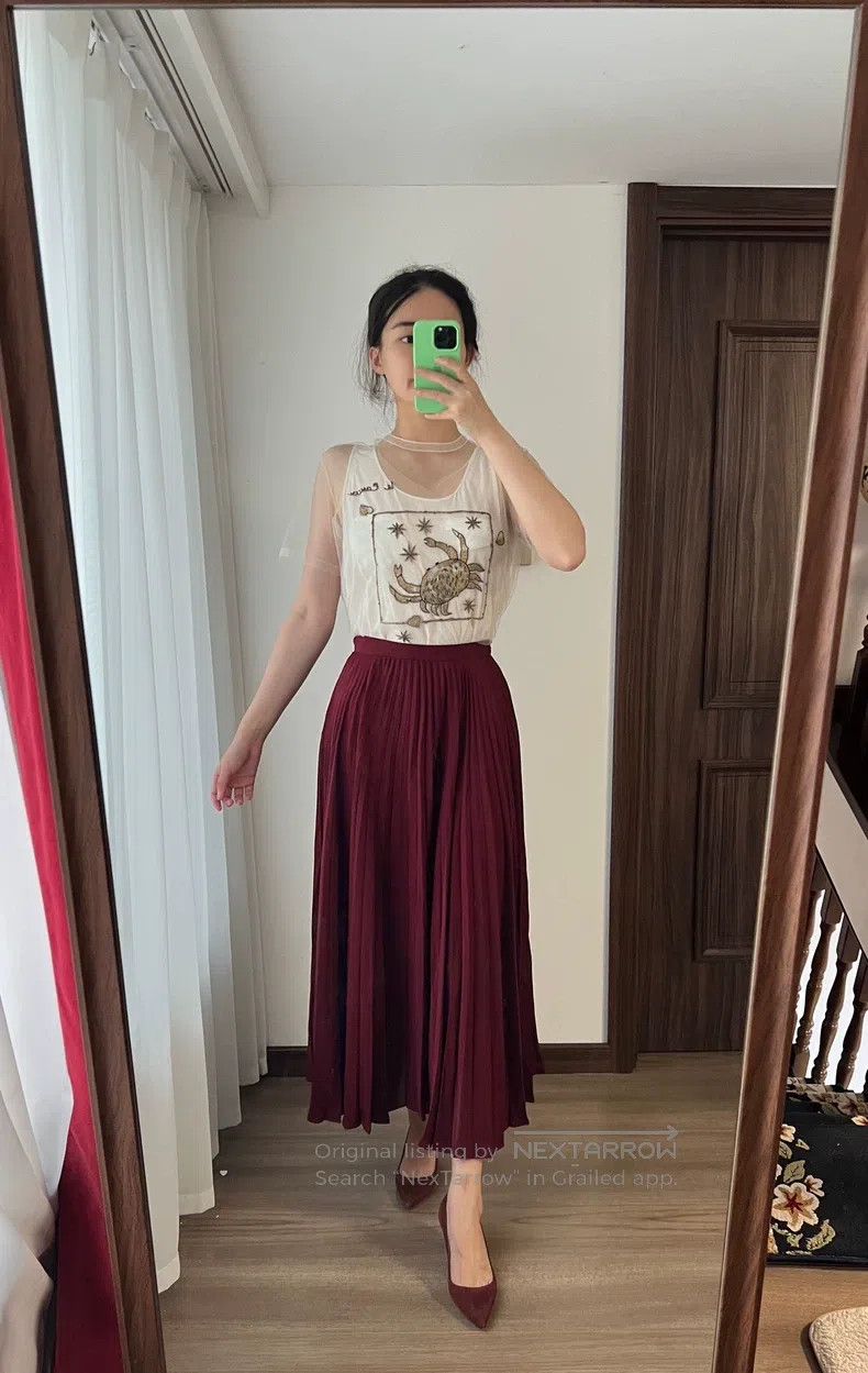 Valentino Valentino Skirt mulberry silk fabric Size S / US 4 / IT 40 - 2 Thumbnail