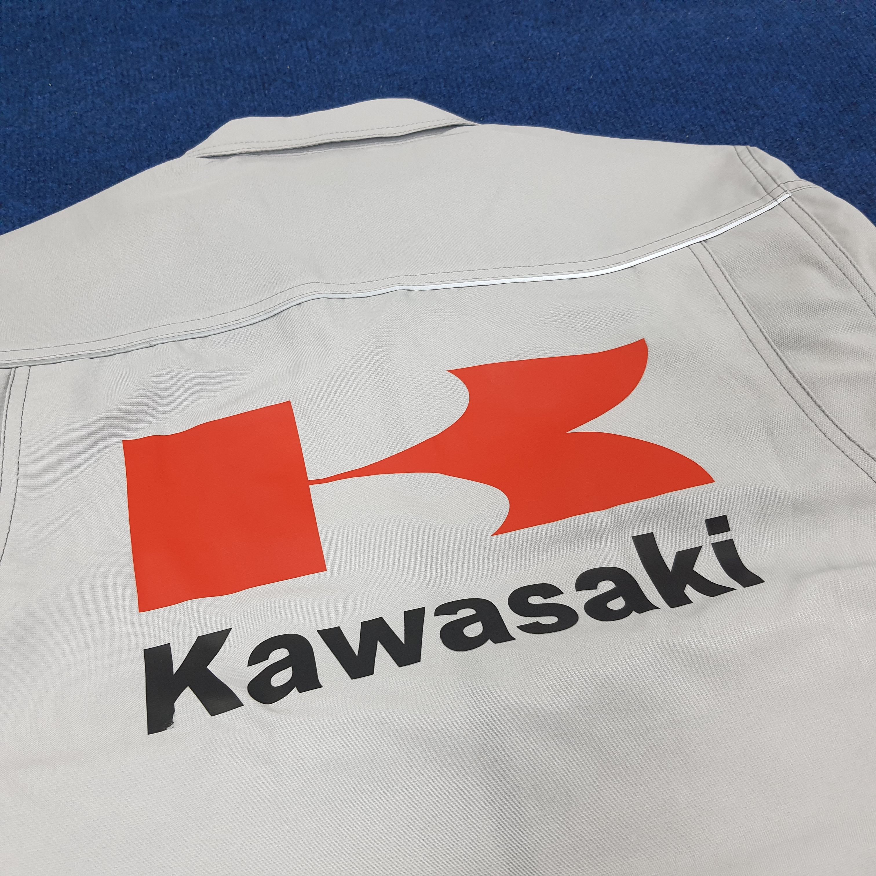 Japanese Brand × Vintage Vintage KAWASAKI Japan Racing Brand Jacket C232N19 Size US M / EU 48-50 / 2 - 2 Thumbnail