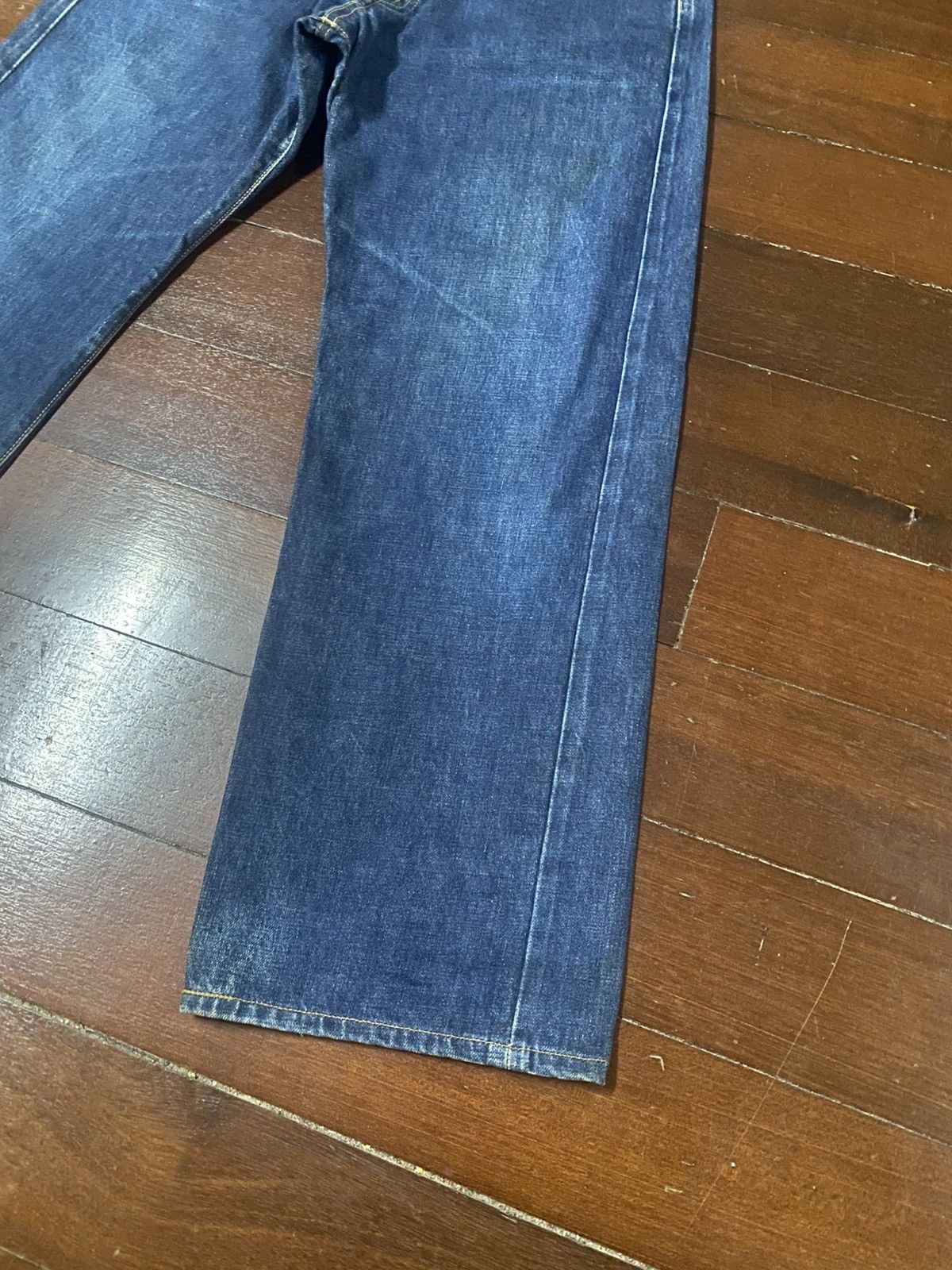 Kapital Vintage Edwin 505 Selvedge fly Button mud wash Denim Jeans Size US 35 - 4 Thumbnail