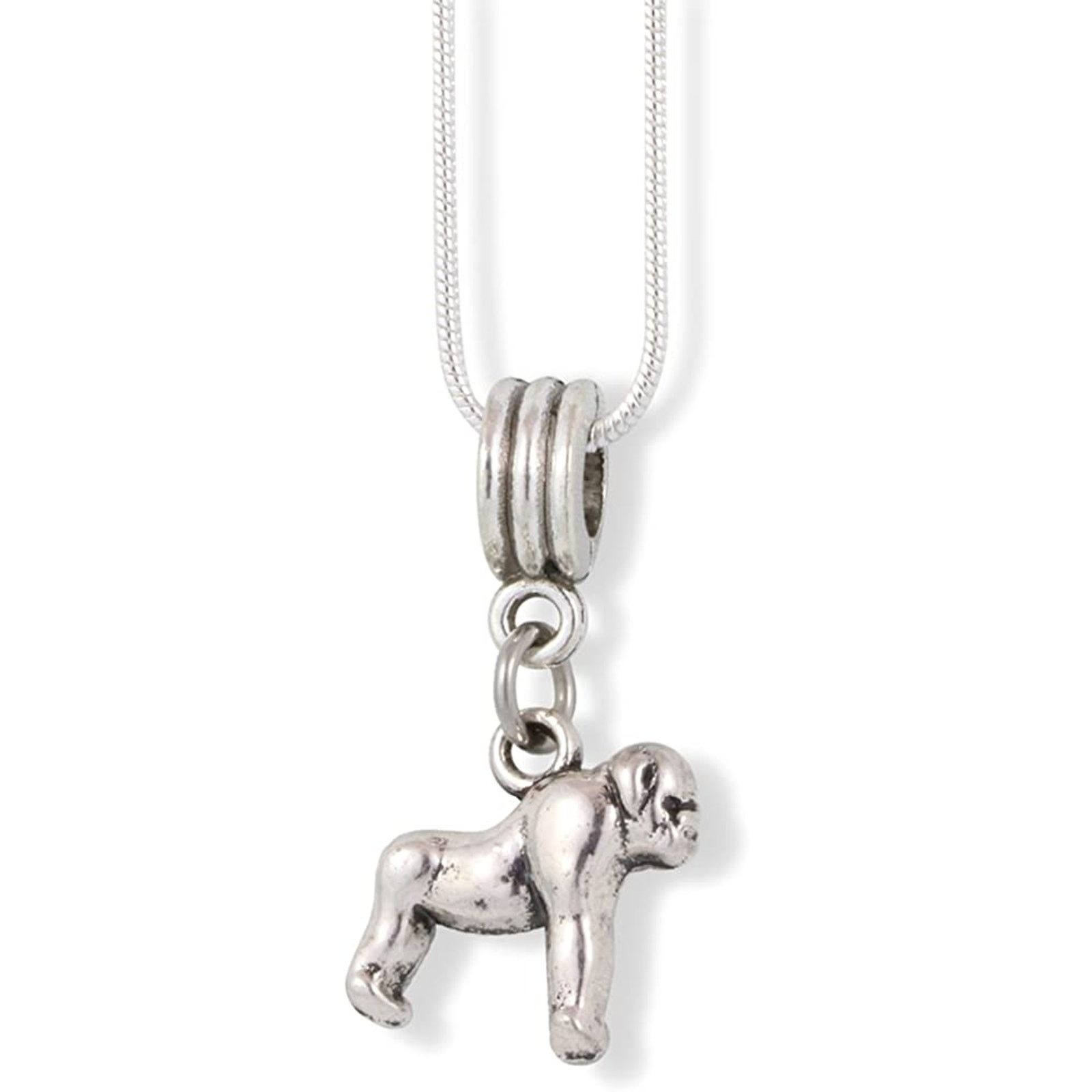 & Other Stories Gorilla Charm 100% Stainless Steel Snake Chain Necklace Size ONE SIZE - 1 Thumbnail