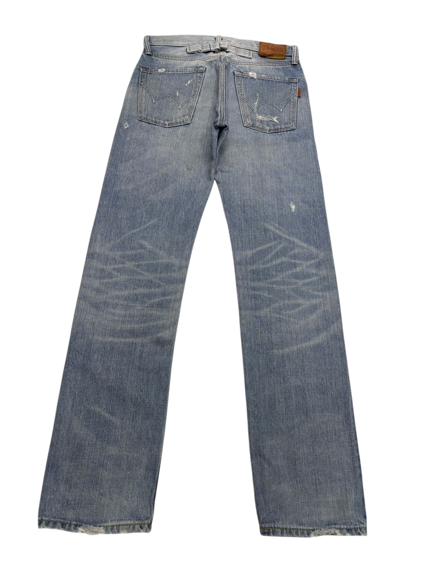 Acne Studios 🔥EDWIN 505zx SELVEDGE DENIM BUCKLE BACK BLUE WASH JEANS Size US 30 / EU 46 - 7 Thumbnail