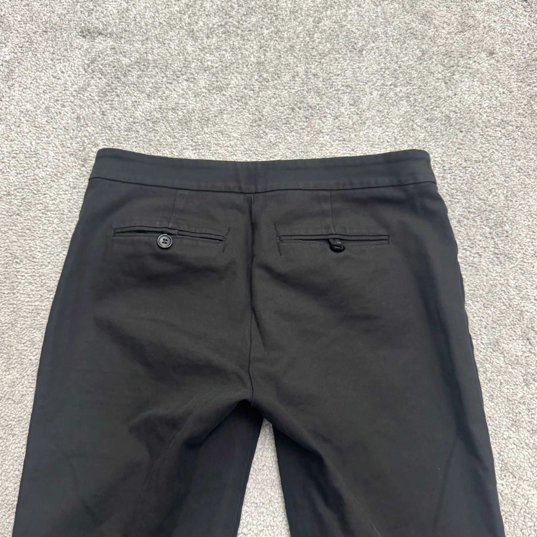 Club Monaco VINTAGE Club Monaco Women's Dress Pants Slim Fit Mid Rise Black Stretch 6 Business Casual Workwear Size 28" / US 6 / IT 42 - 4 Thumbnail