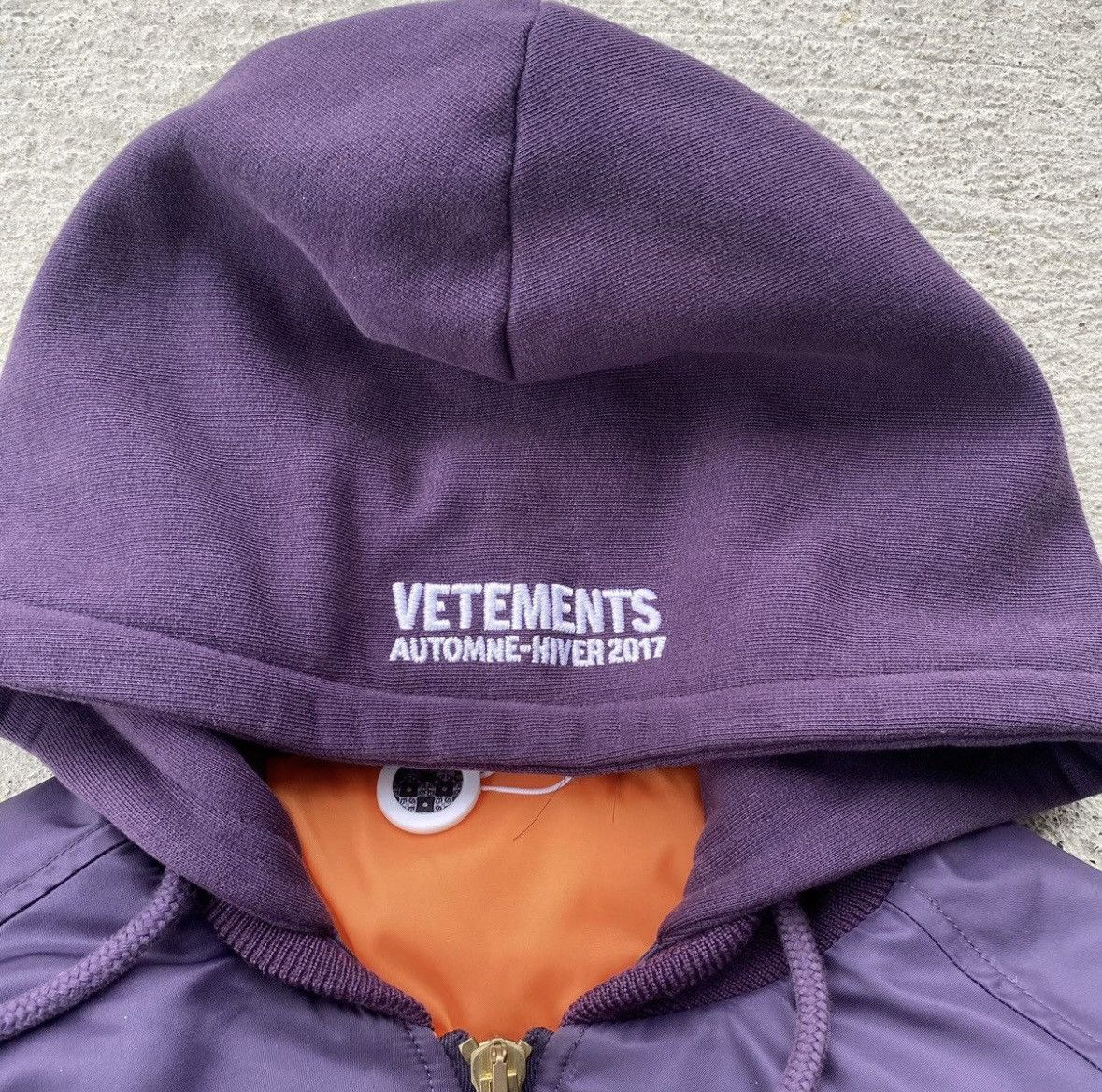 Vetements Vetements Total Fucking Darkness Bomber Purple Cropped - S Size US S / EU 44-46 / 1 - 4 Thumbnail