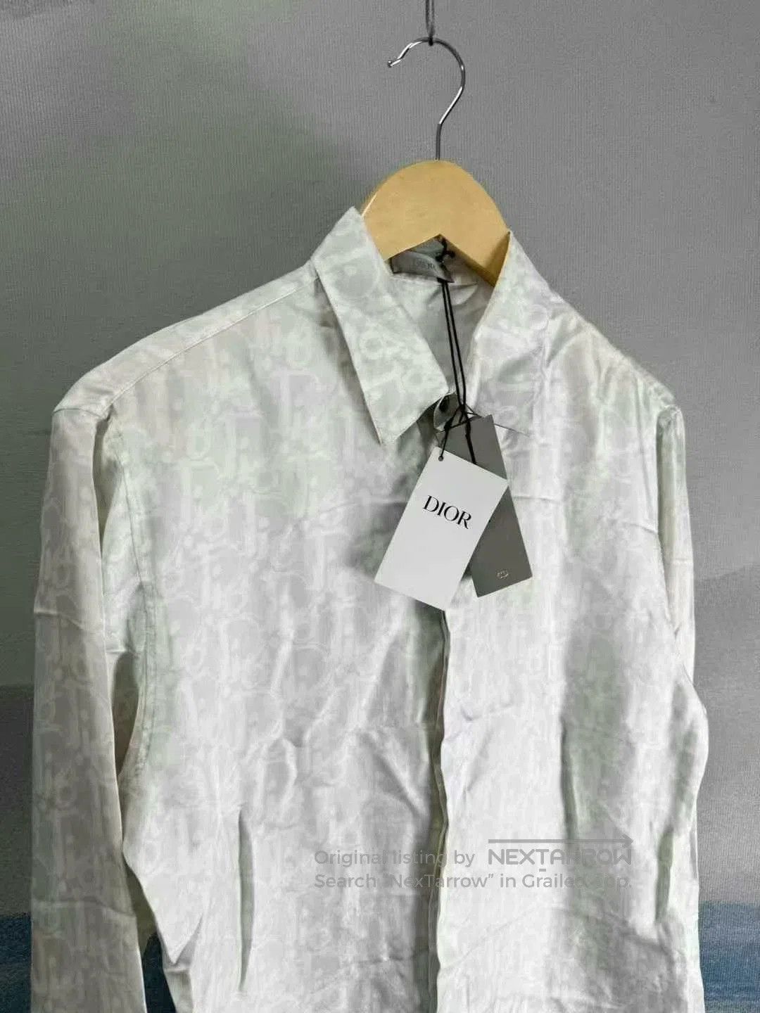 Dior dior white silk long sleeve shirt. Size US M / EU 48-50 / 2 - 2 Thumbnail