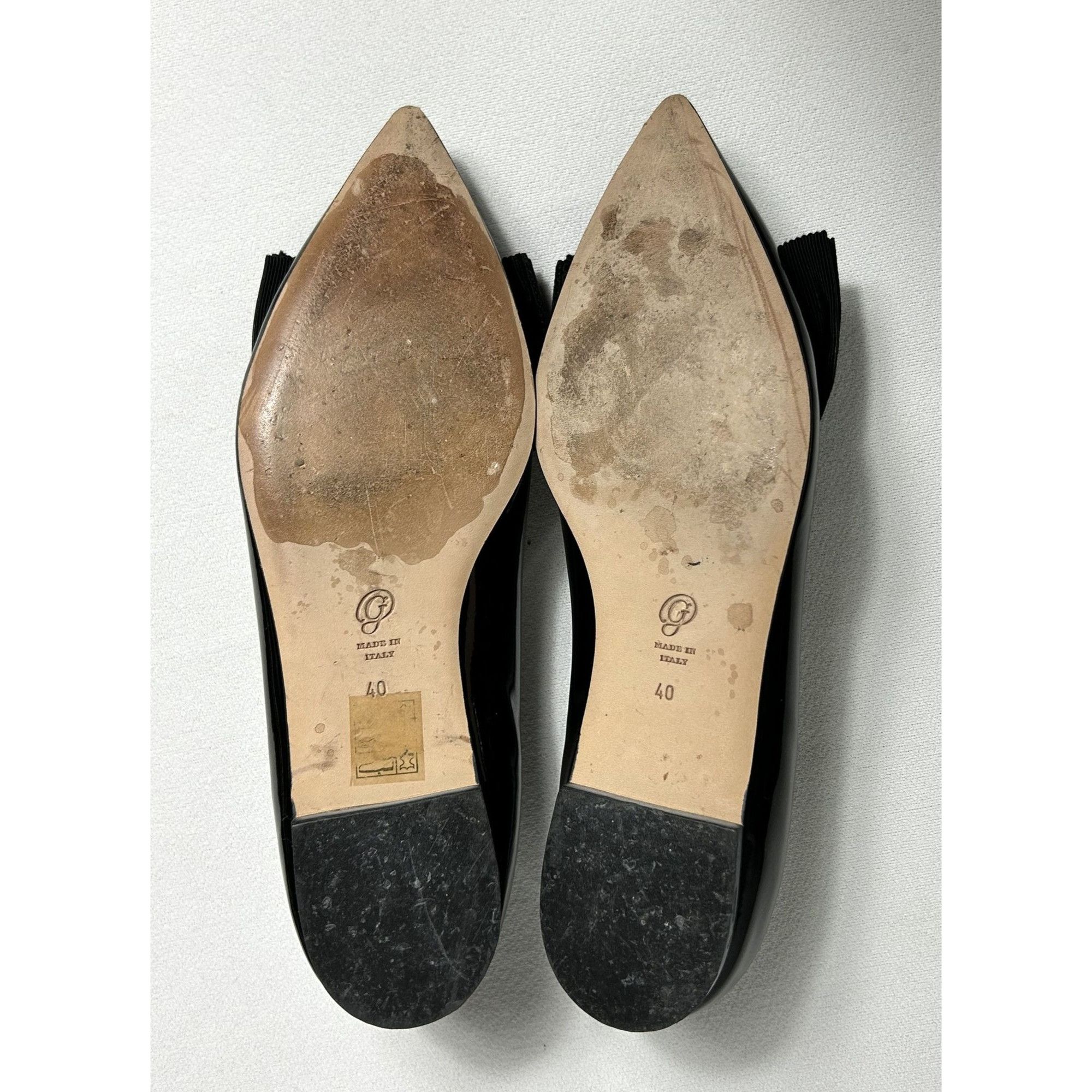 M.Gemi M. Gemi Patent Leather Pointed Toe Bow Flat in Black - Sz 40 Size US 10 / IT 40 - 7 Thumbnail