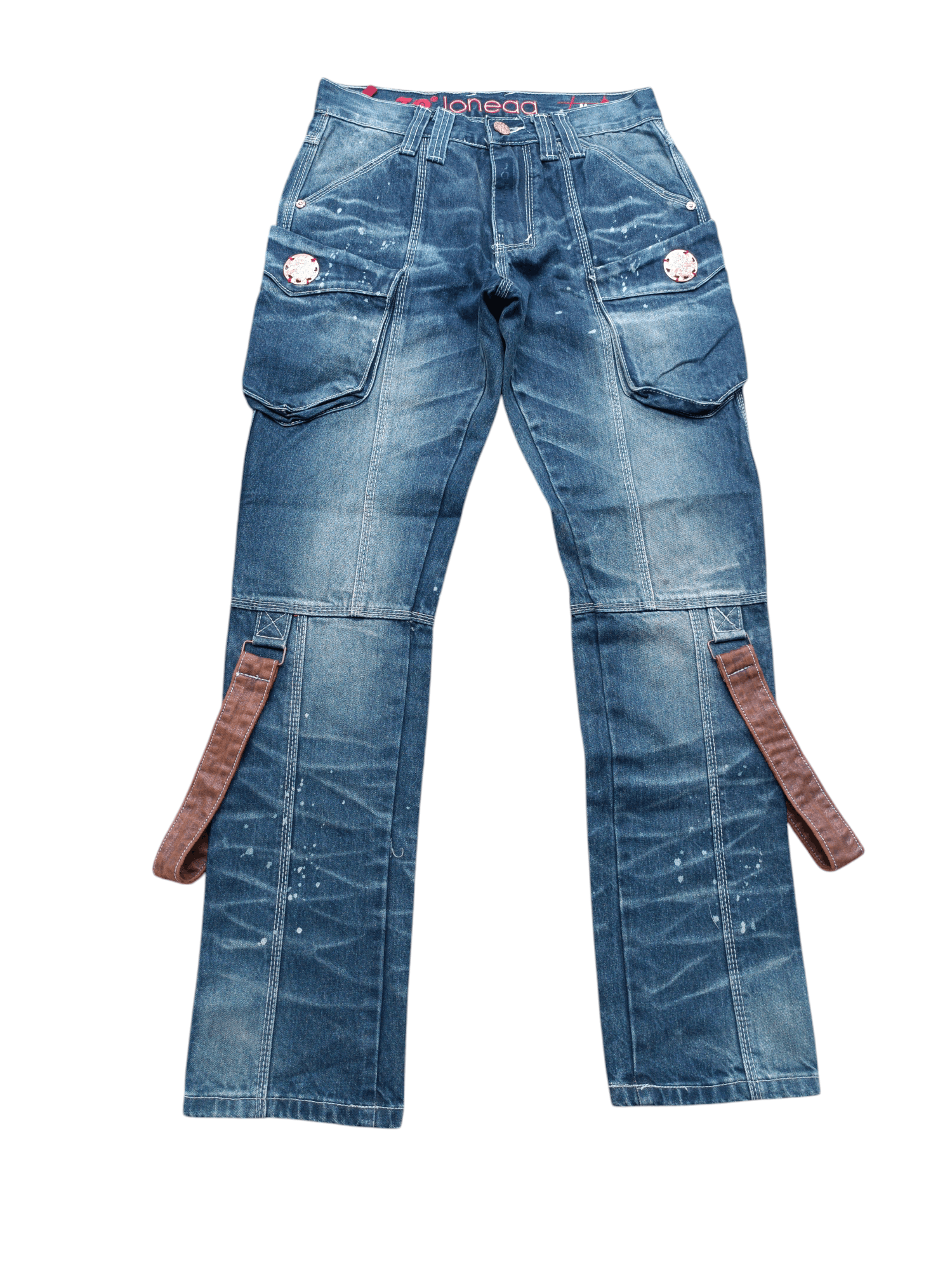 Hysteric Glamour RARE Joneaa Multi Pocket Design Knee Strap Jeans Size US 30 / EU 46 - 1 Thumbnail