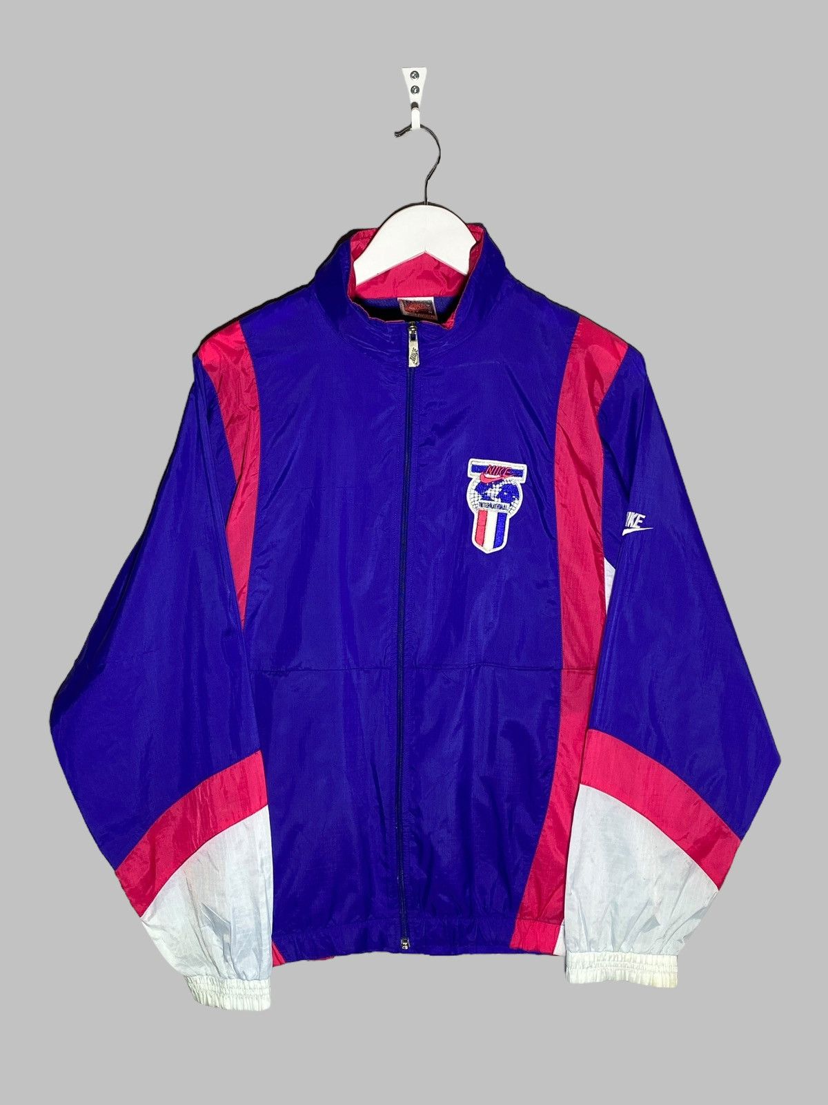 Nike 🔥 90S NIKE INTERNATIONAL NYLON TRACK JACKET RARE STYLE RETRO Size US M / EU 48-50 / 2 - 1 Thumbnail