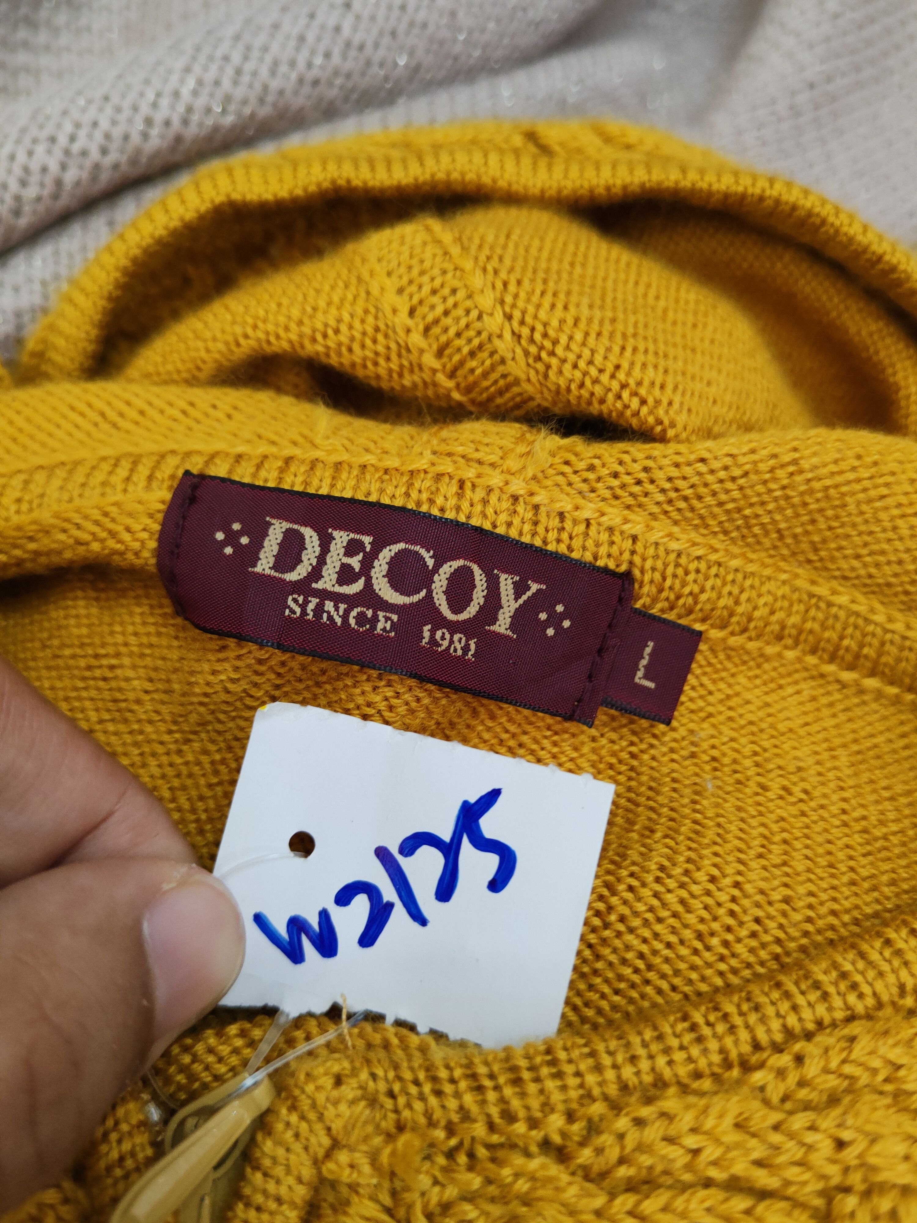 Homespun Knitwear Decoy Mustard Knitwear riped Hoodie Cardigan#W2125 Size L / US 10 / IT 46 - 15 Thumbnail