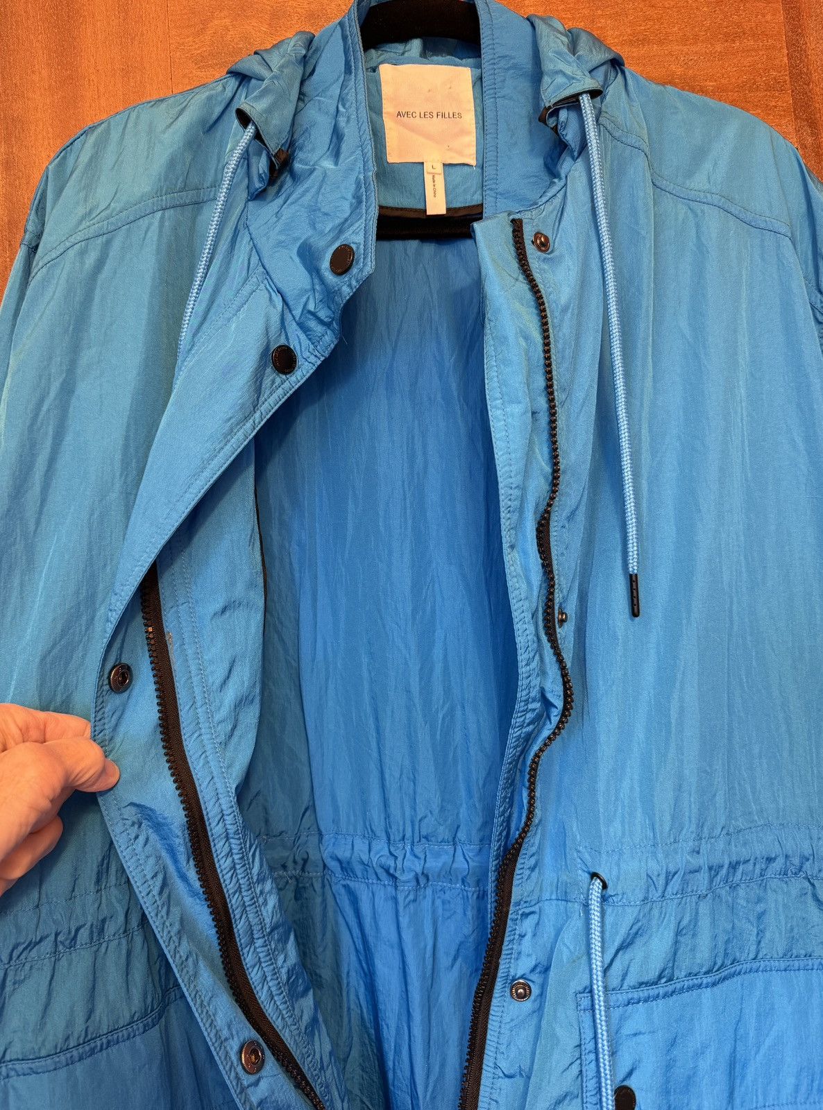 AVEC LES FILLES Avec Les Filles Oversized Nylon Rain Anorak Jacket Coat Lge Size L / US 10 / IT 46 - 12 Thumbnail