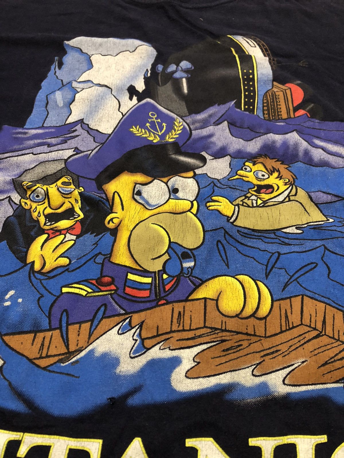 Cartoon Network Vintage 1998 Titanic 'Homer Was There' T Shirt Cartoon 90's Size US M / EU 48-50 / 2 - 2 Thumbnail
