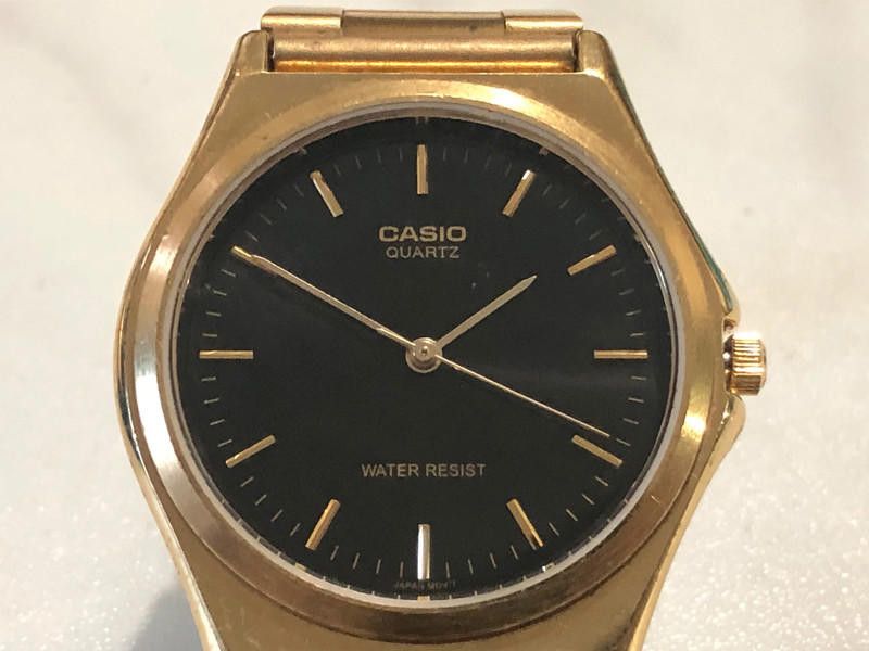 Casio casio black dial gold stainless steel watch Size ONE SIZE - 11 Thumbnail