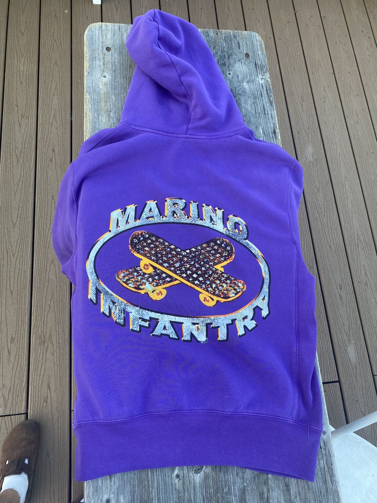 image of Marino Infantry Purple Hoodie, Men's (Size Medium)