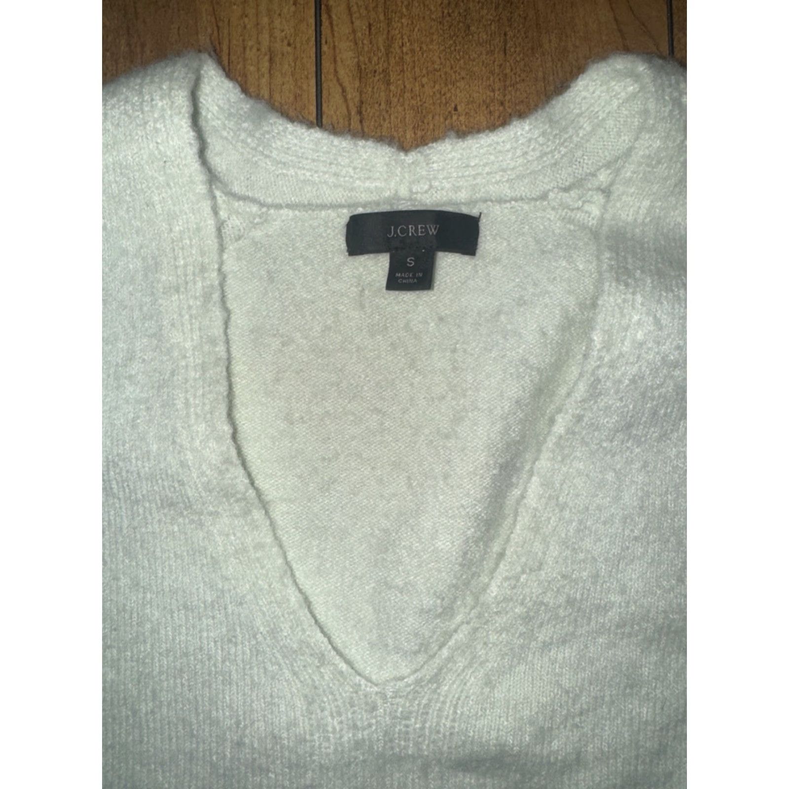 J.Crew J.Crew V-Neck Sweater Mint Green Women’s Small Relaxed Fit Lightweight Cotton Wool Pullover 90s Classic Preppy Shirt Womens Size S / US 4 / IT 40 - 4 Thumbnail