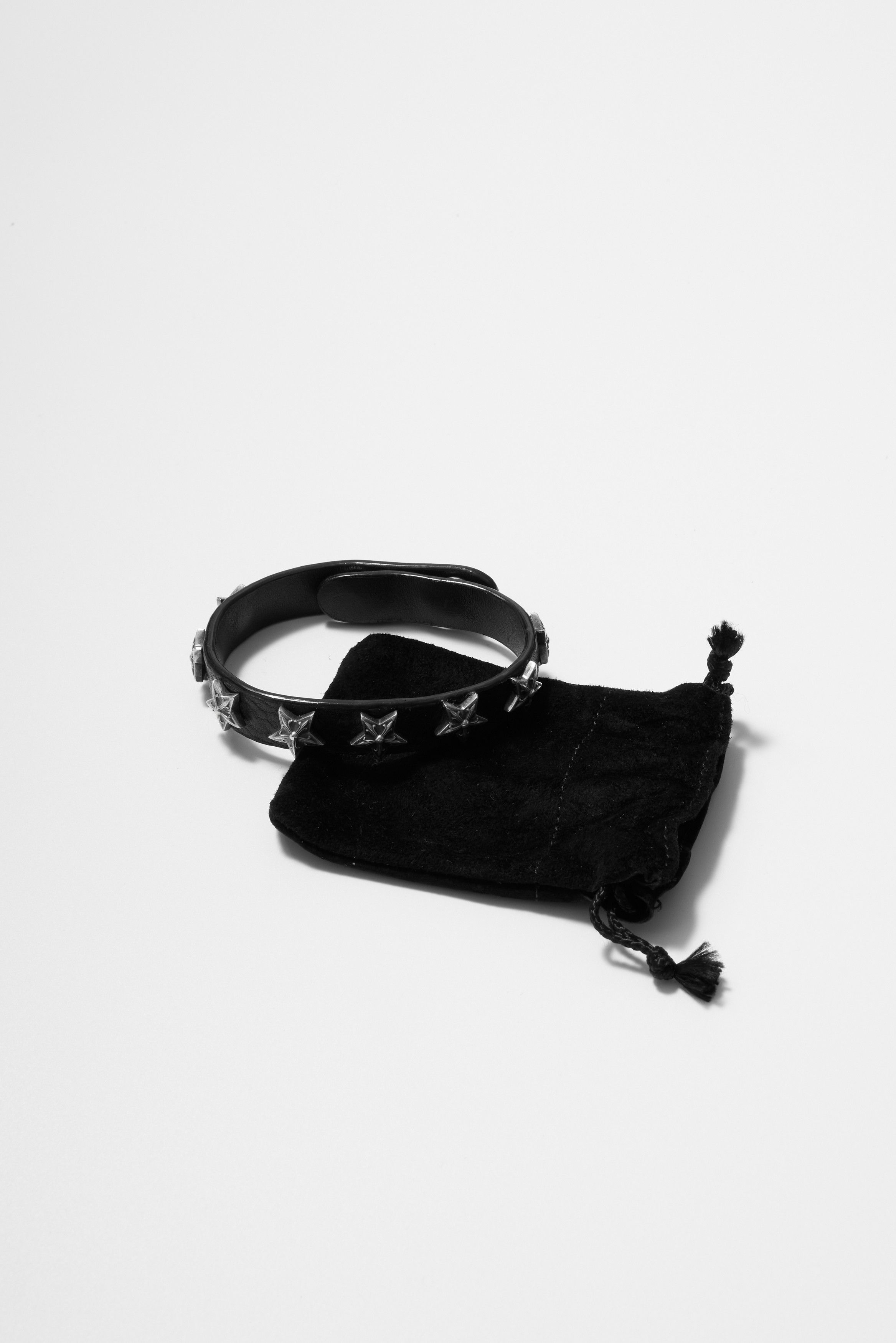 Chrome Hearts Chrome Hearts 2 BTTN/ 2 SNAP Star silver bracelet black Size ONE SIZE - 6 Thumbnail