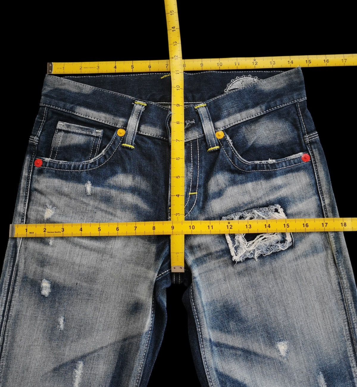 Tornado Mart Edwin vienus whiskering jeans Size 29" - 9 Thumbnail