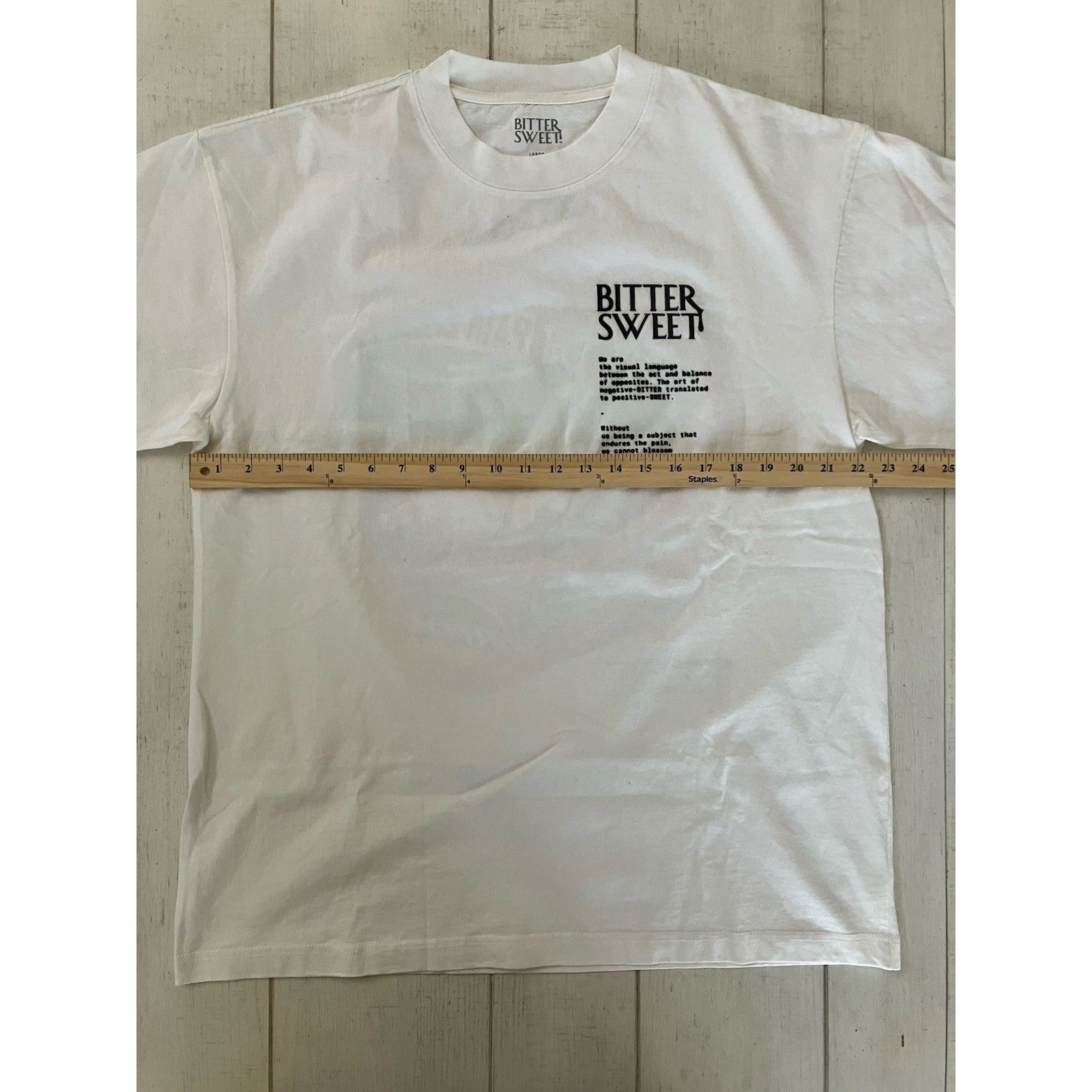 Other Bittersweet Pain Is Bliss Statement T-Shirt Puff Print L Rel Size US L / EU 52-54 / 3 - 7 Thumbnail