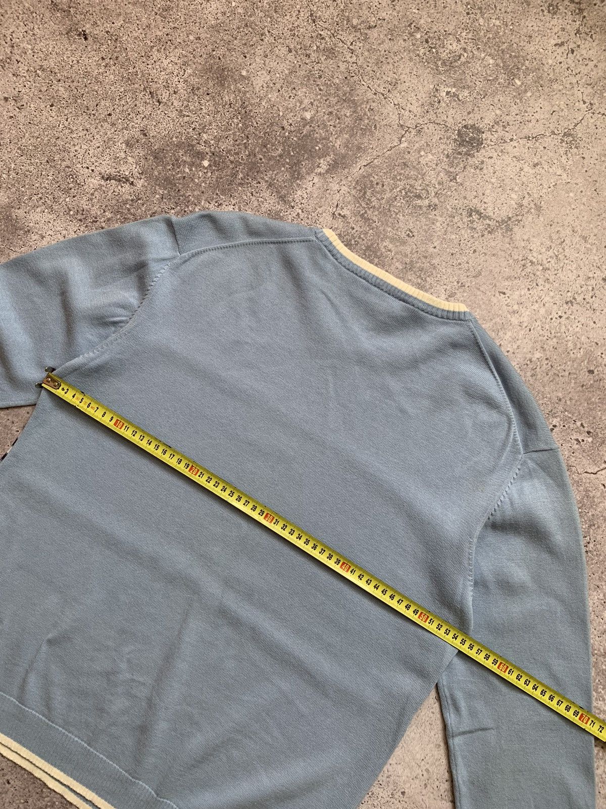 Vintage × Yves Saint Laurent Yves Saint Lauren Knit Sweater Big Logo Baggy Long Sleeve Size US L / EU 52-54 / 3 - 8 Thumbnail
