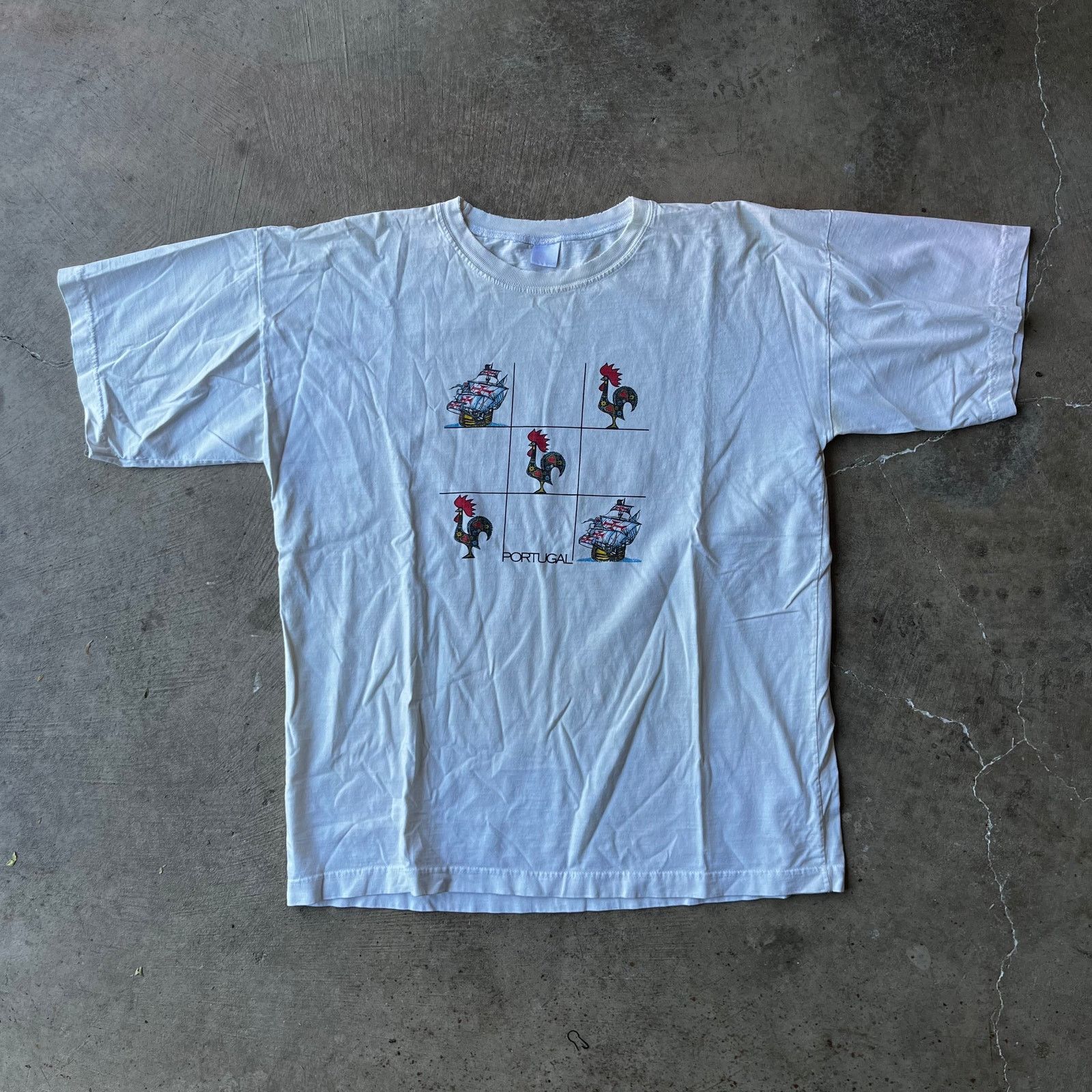 Vintage Vintage Portugal Tourist T-Shirt Barcelos Rooster Ship L Size US L / EU 52-54 / 3 - 1 Thumbnail