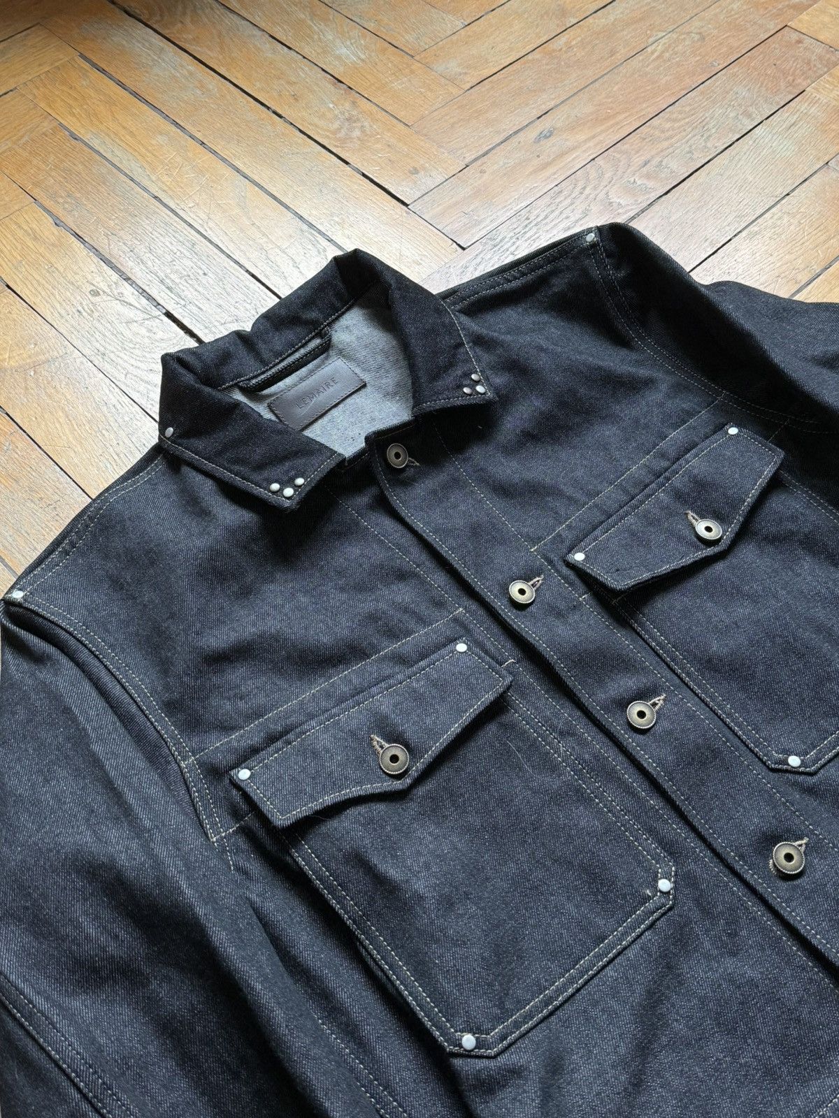 Lemaire NWT - Trucker jacket with studs Slate Size US M / EU 48-50 / 2 - 2 Thumbnail