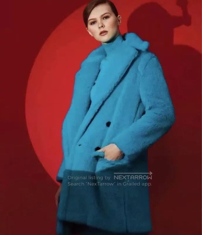 Max Mara MaxMara Teal Wool Coat for Women . Size M / US 6-8 / IT 42-44 - 9 Thumbnail
